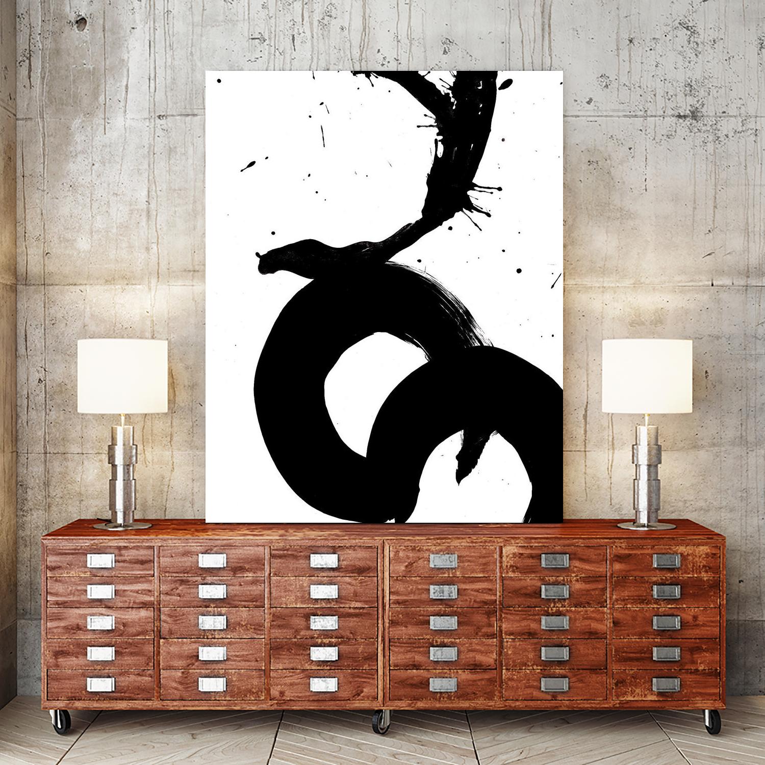 Ink Blot V by PI Galerie on GIANT ART - white abstract