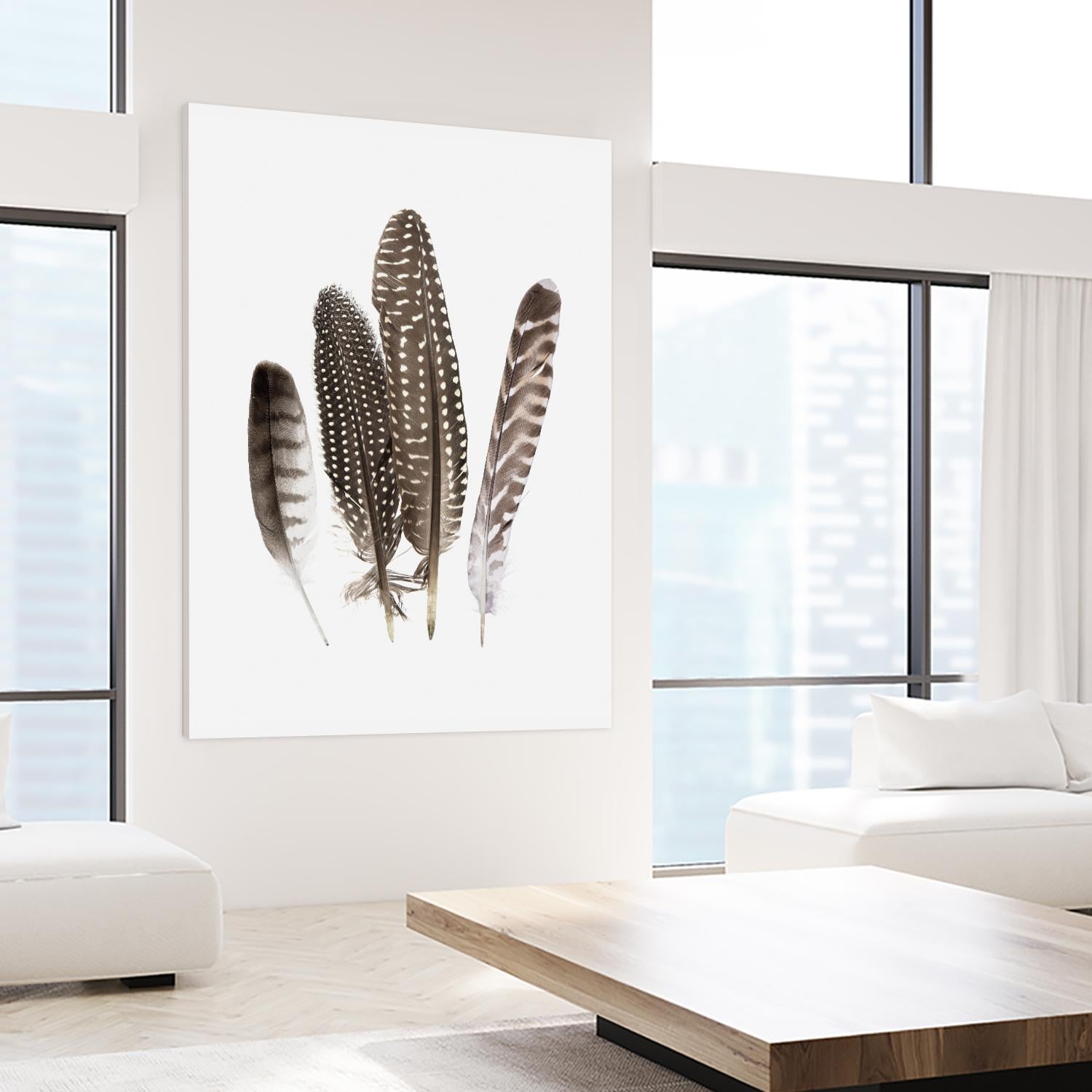 Feathers II by PI Studio on GIANT ART - brown animals