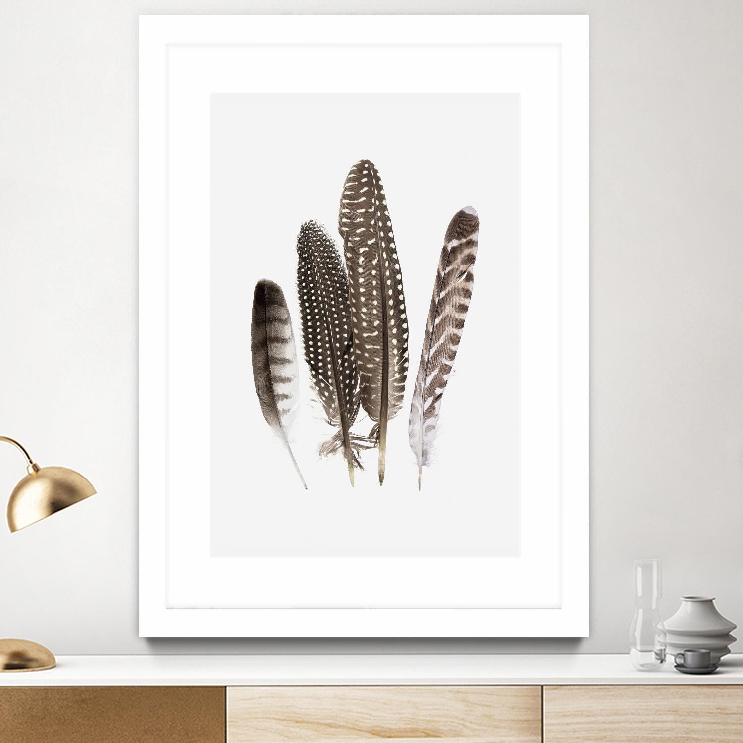 Feathers II by PI Studio on GIANT ART - brown animals