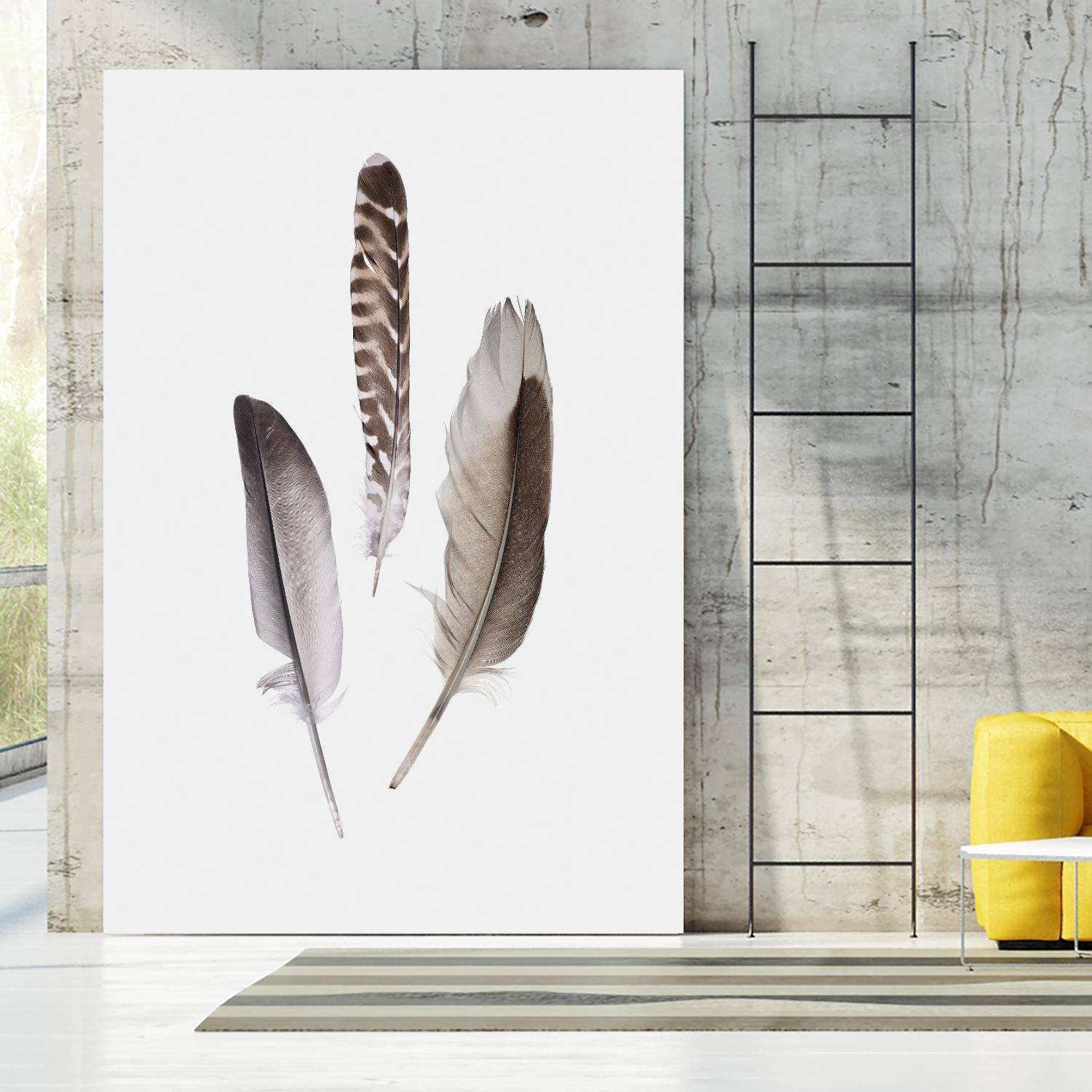 Feathers III by PI Studio on GIANT ART - brown animals