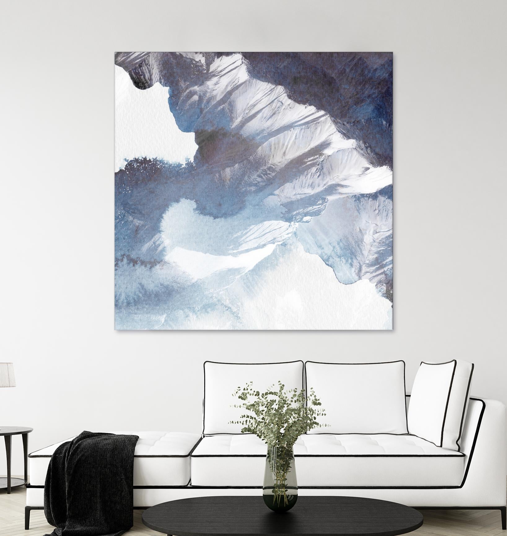 Blue Canyon by PI Studio on GIANT ART - white abstract