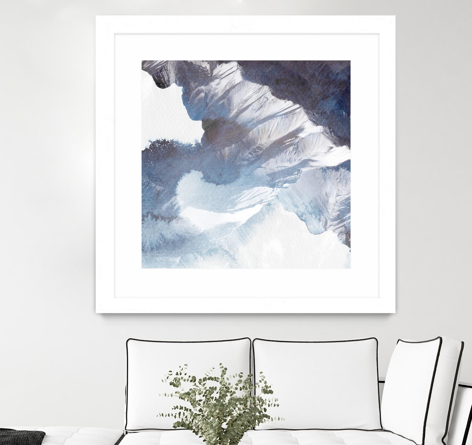 Blue Canyon by PI Studio on GIANT ART - white abstract