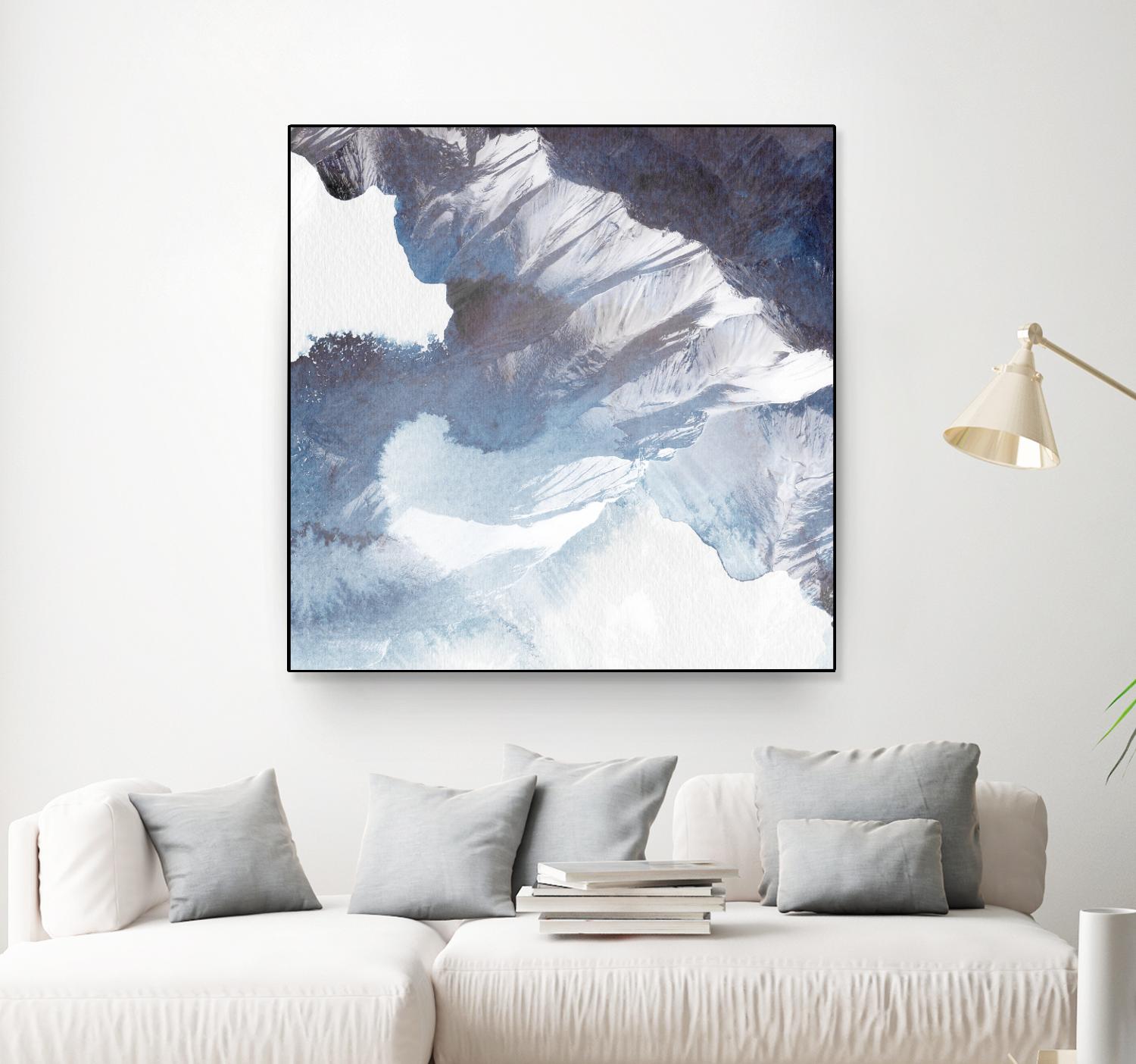 Blue Canyon by PI Studio on GIANT ART - white abstract