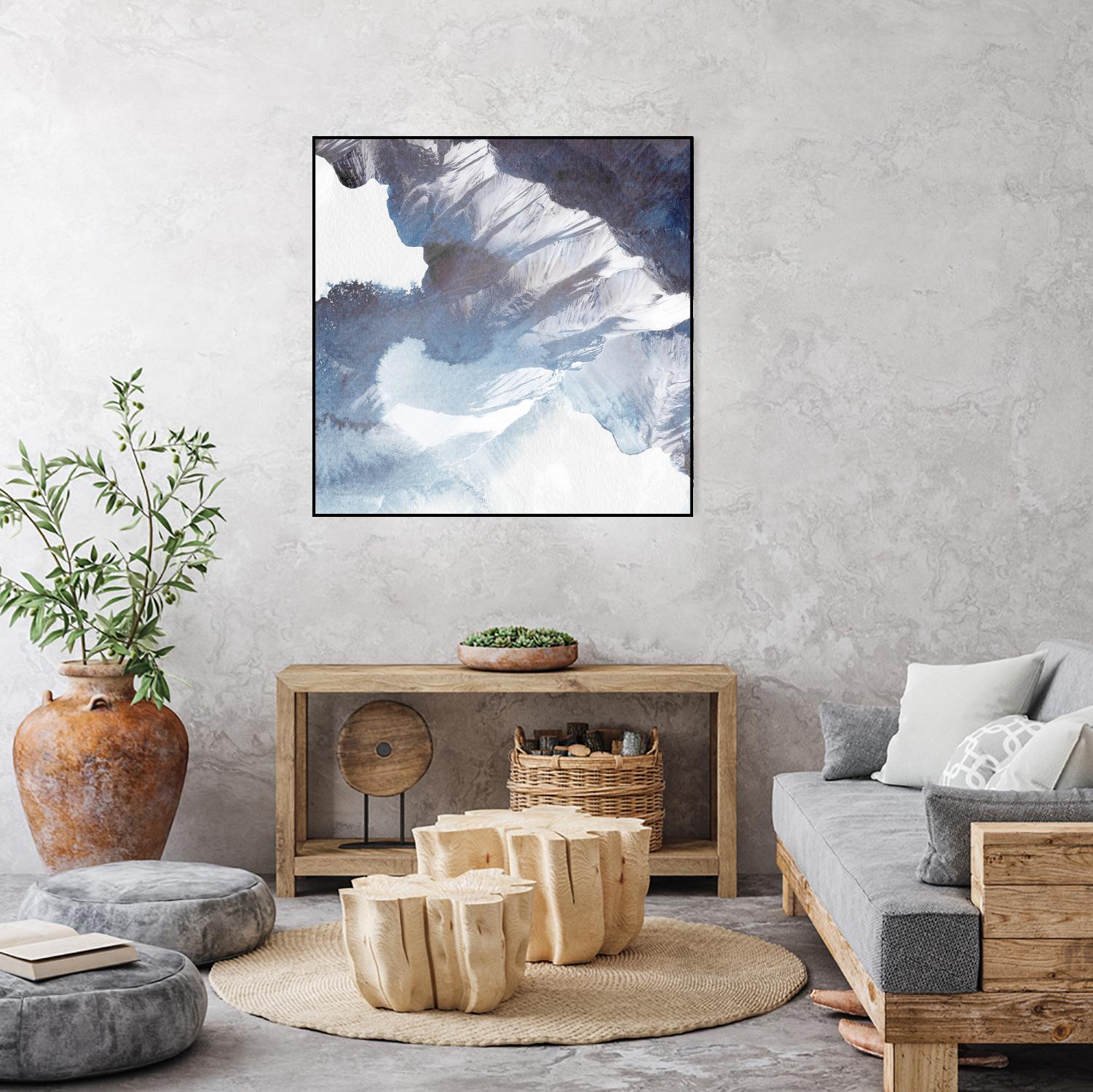 Blue Canyon by PI Studio on GIANT ART - white abstract