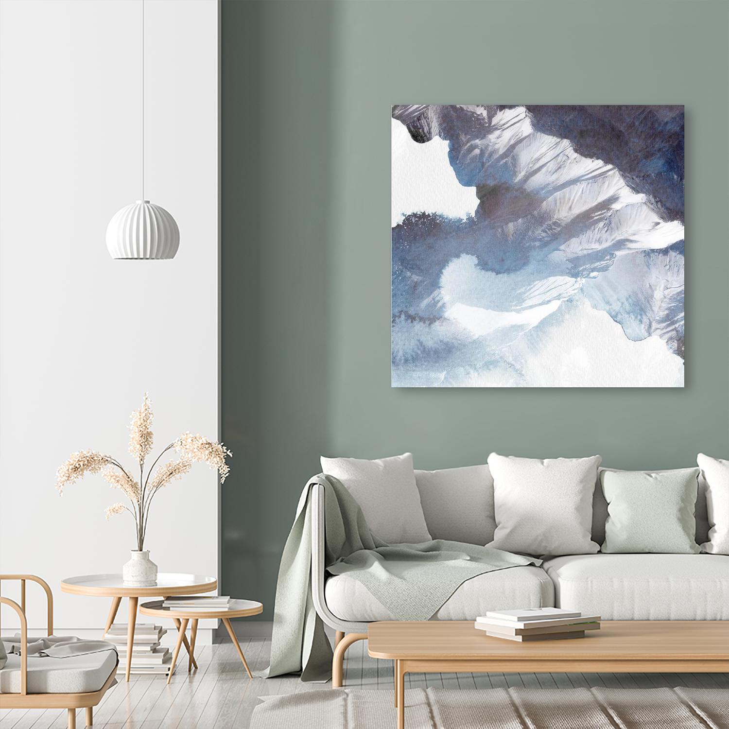 Blue Canyon by PI Studio on GIANT ART - white abstract