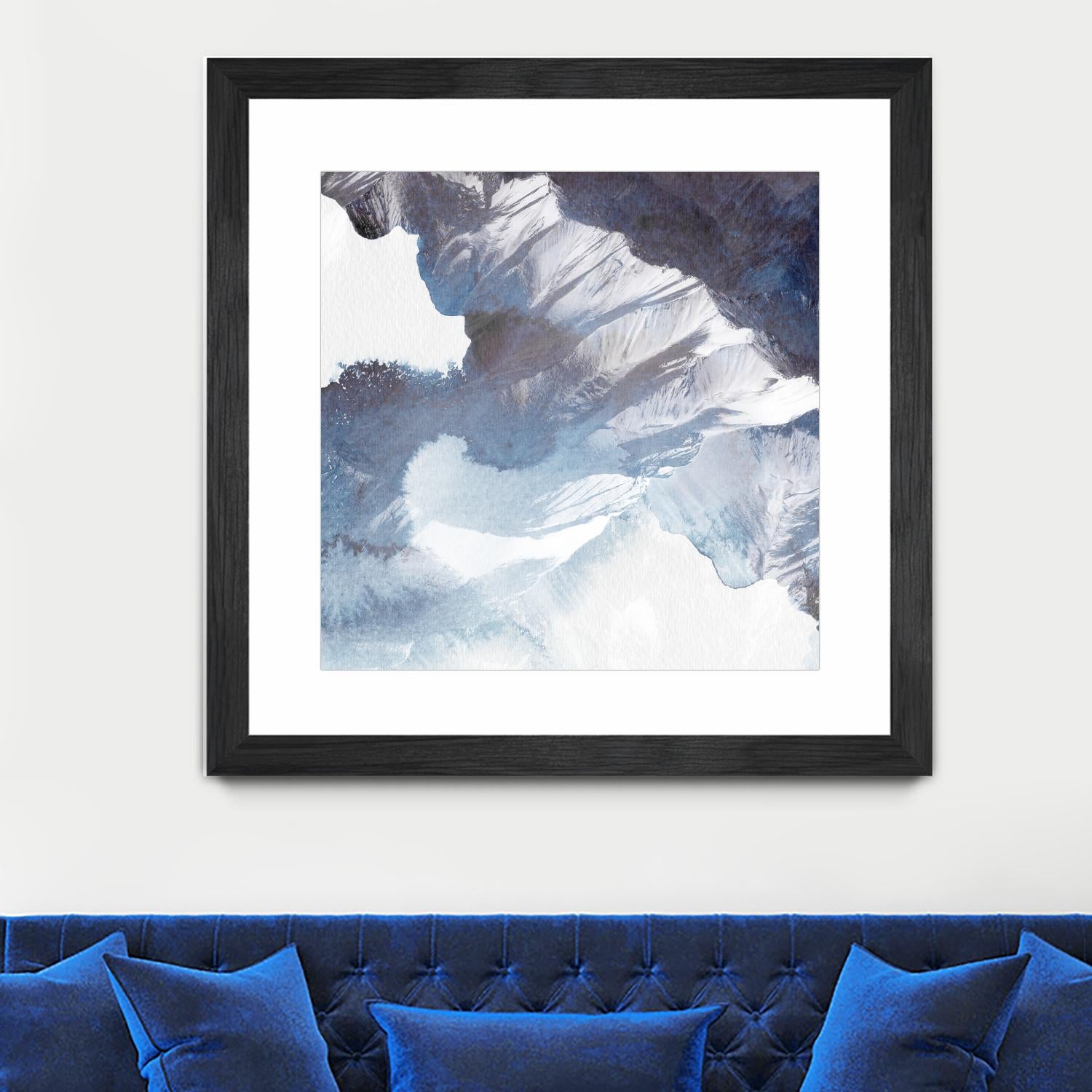 Blue Canyon by PI Studio on GIANT ART - white abstract