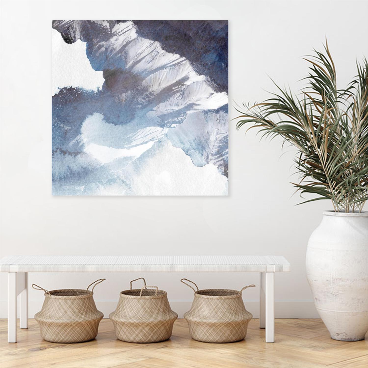 Blue Canyon by PI Studio on GIANT ART - white abstract