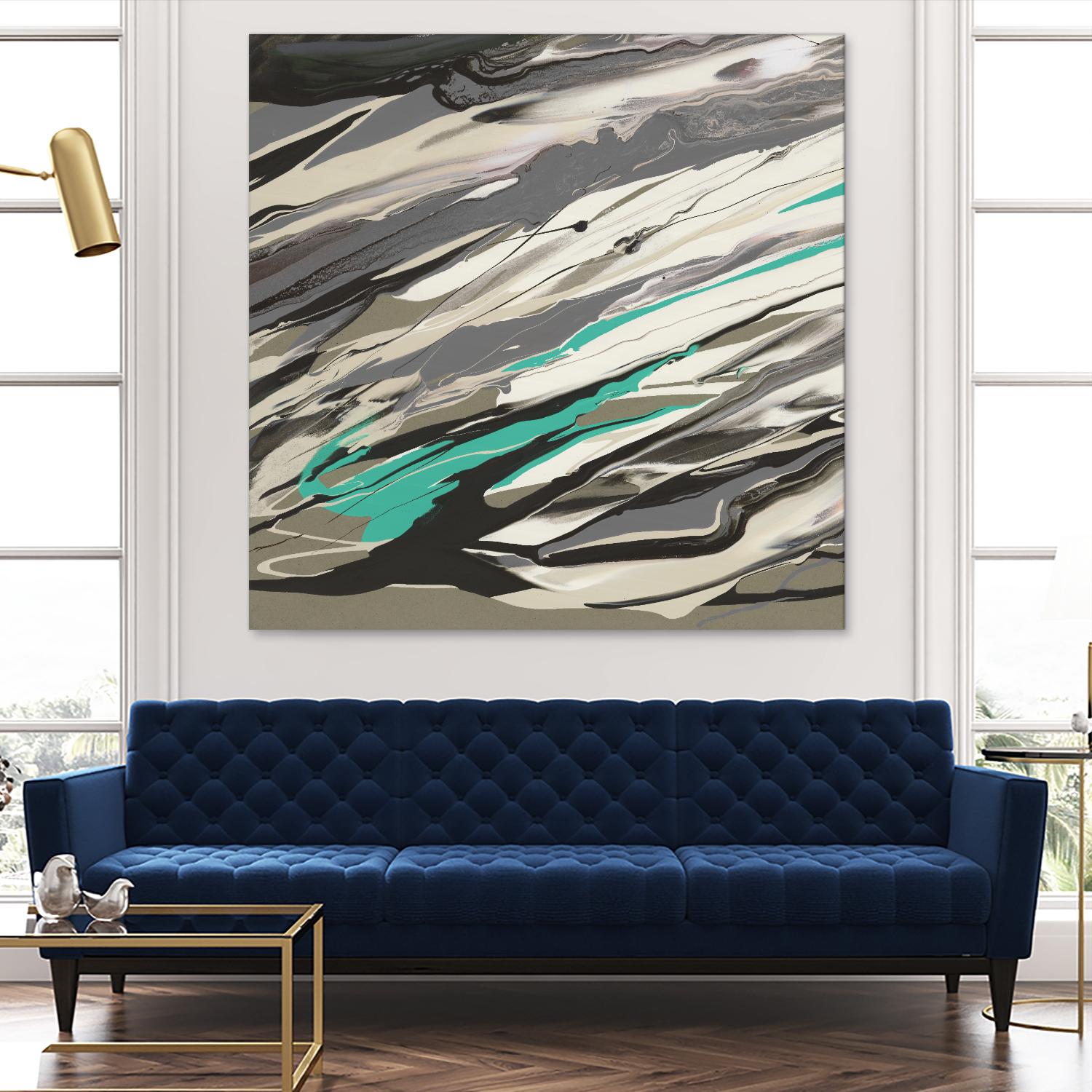 Marble Dust I by PI Studio on GIANT ART - grey abstract