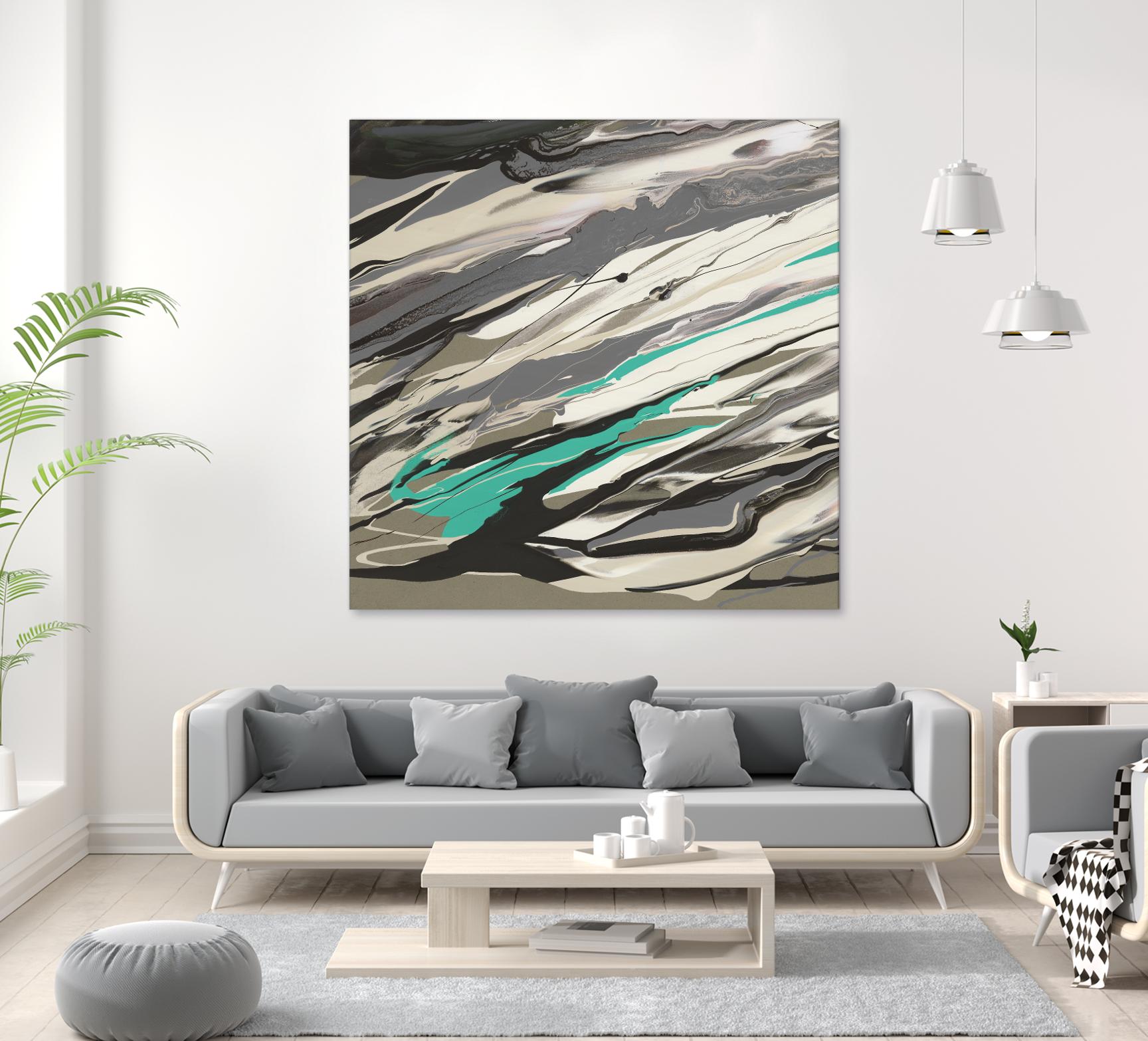 Marble Dust I by PI Studio on GIANT ART - grey abstract