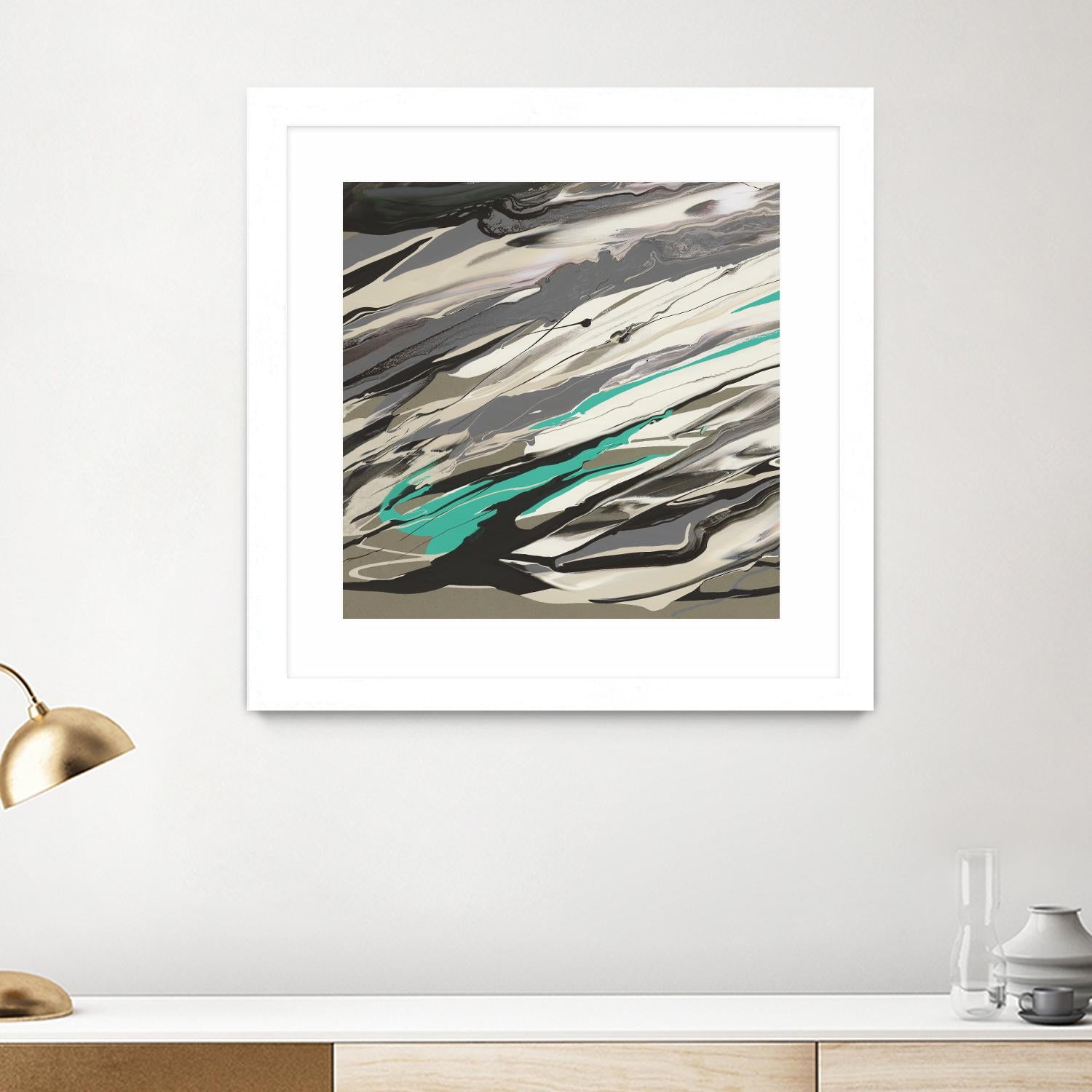 Marble Dust I by PI Studio on GIANT ART - grey abstract