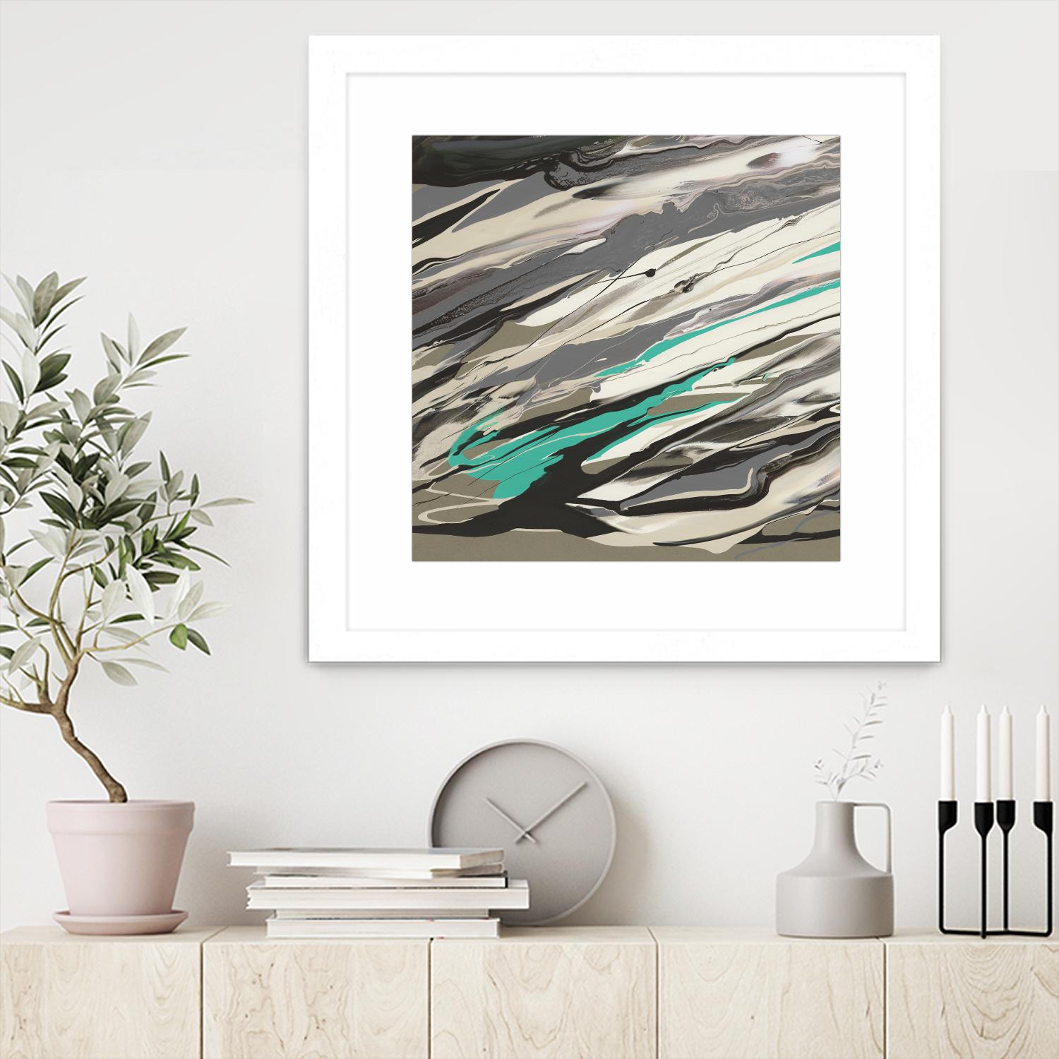 Marble Dust I by PI Studio on GIANT ART - grey abstract