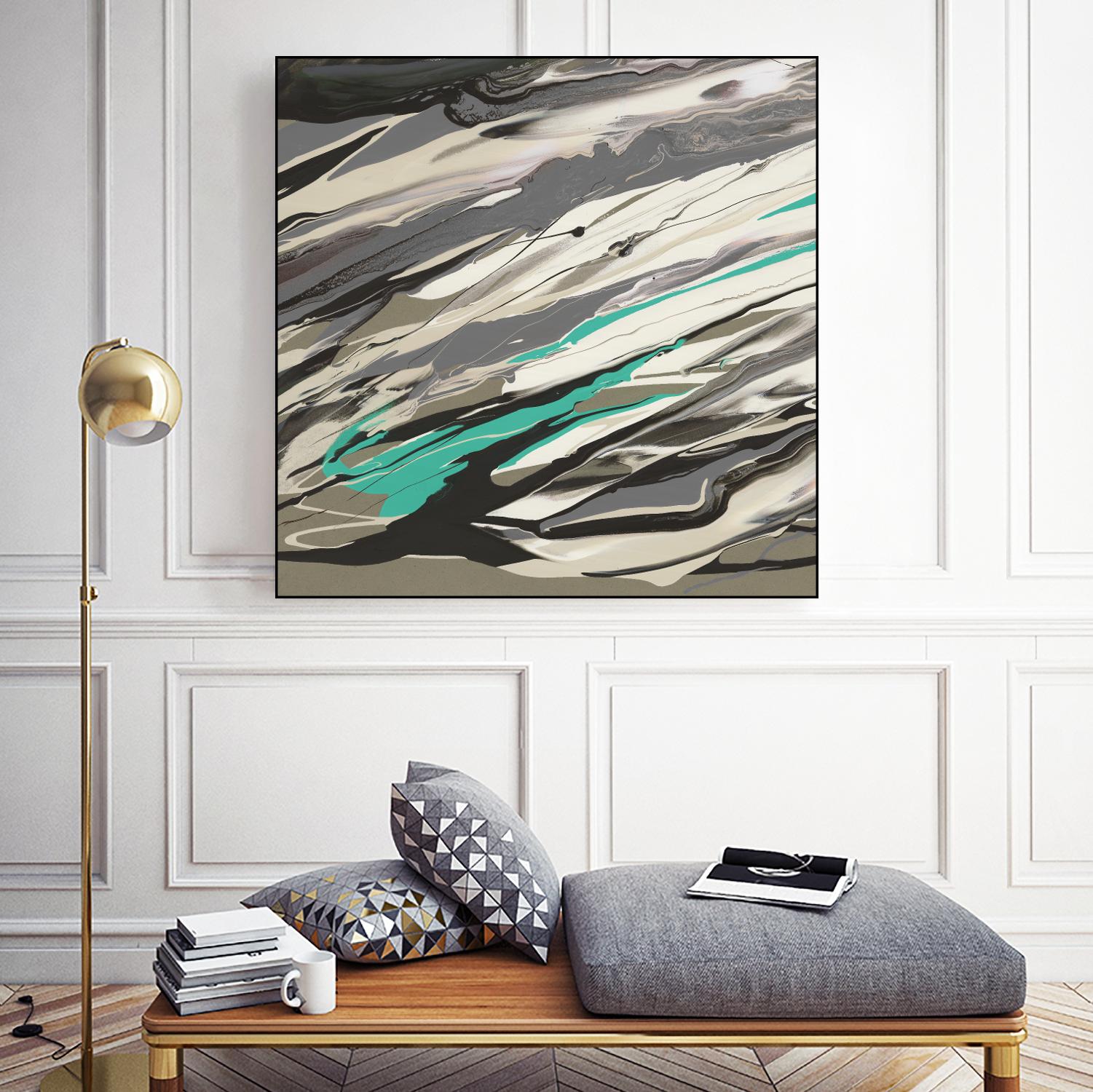 Marble Dust I by PI Studio on GIANT ART - grey abstract