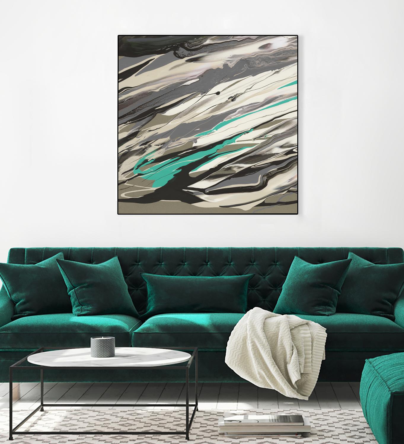 Marble Dust I by PI Studio on GIANT ART - grey abstract