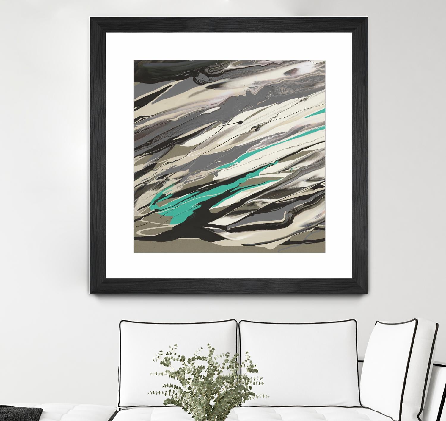 Marble Dust I by PI Studio on GIANT ART - grey abstract