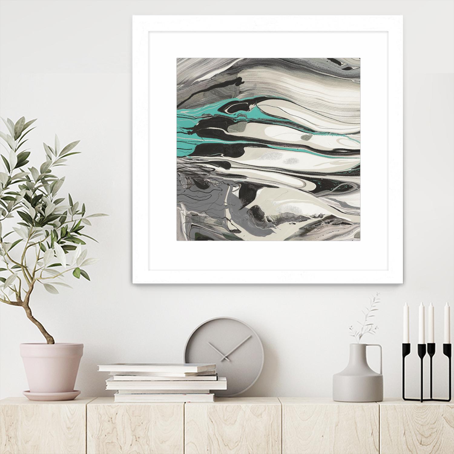 Marble Dust II by PI Studio on GIANT ART - grey abstract