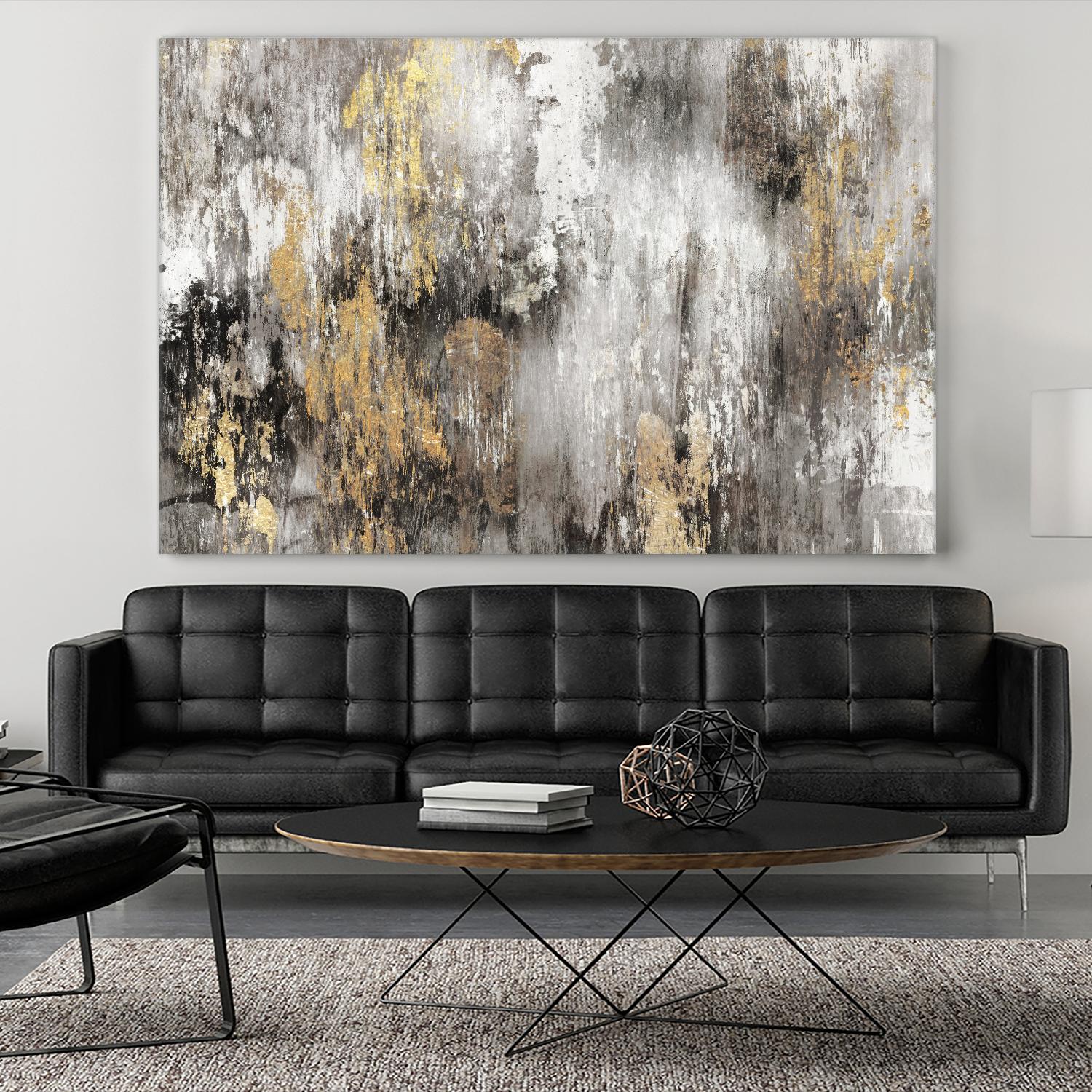 Gold Ikat by PI Studio on GIANT ART - gold abstract