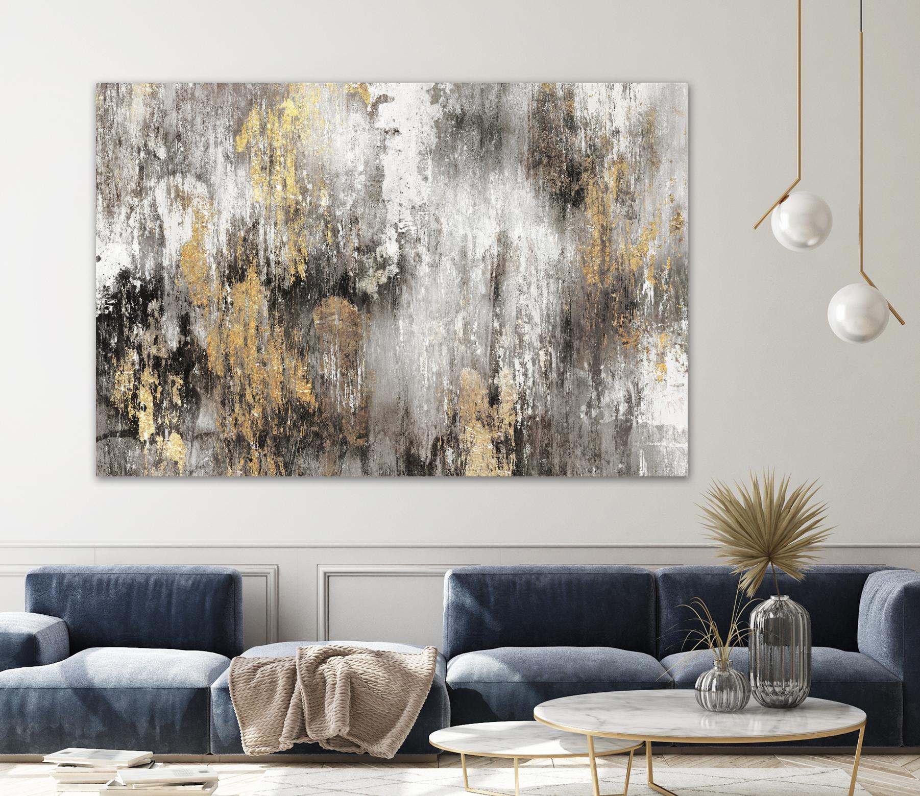 Gold Ikat by PI Studio on GIANT ART - gold abstract