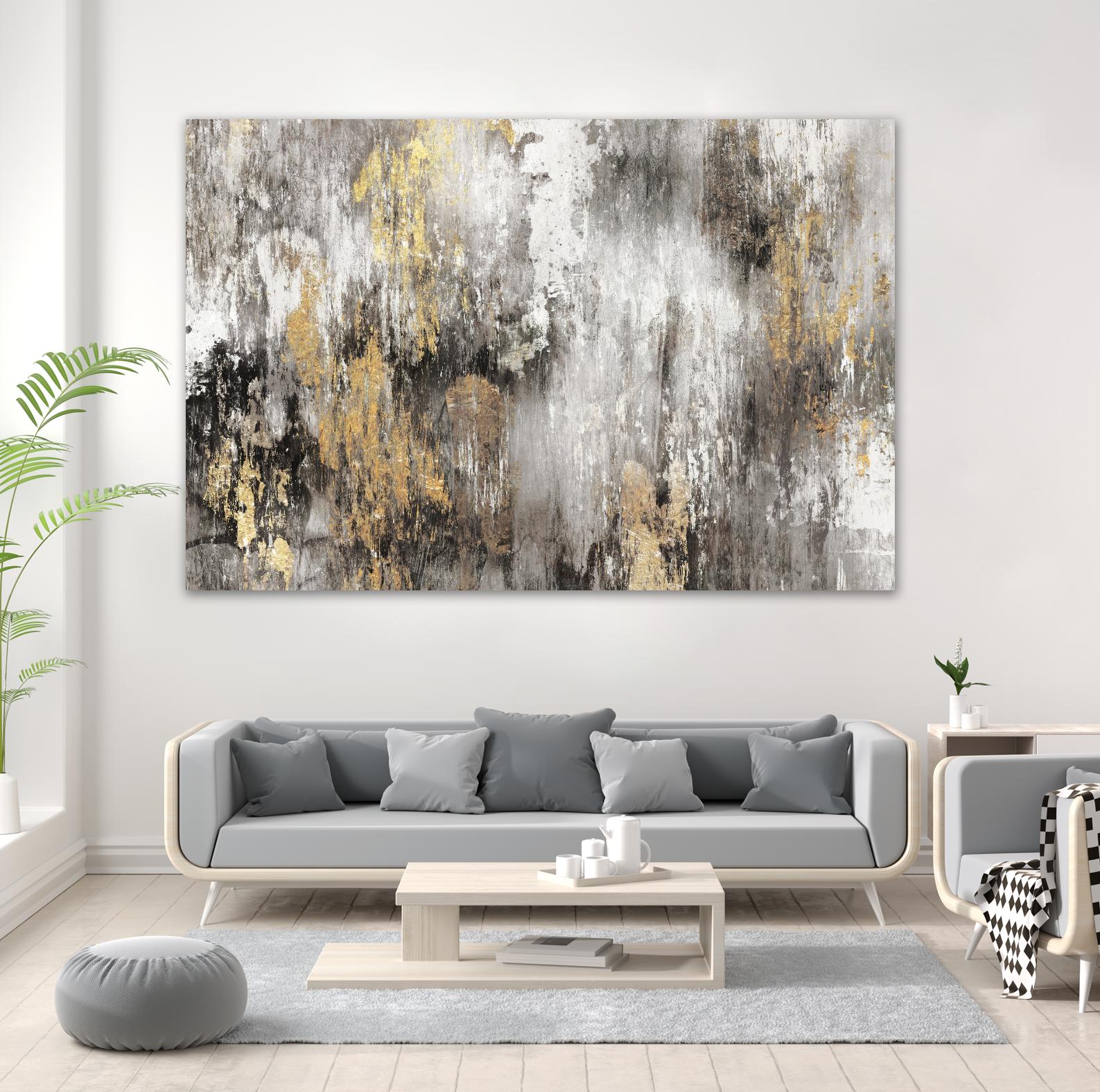 Gold Ikat by PI Studio on GIANT ART - gold abstract