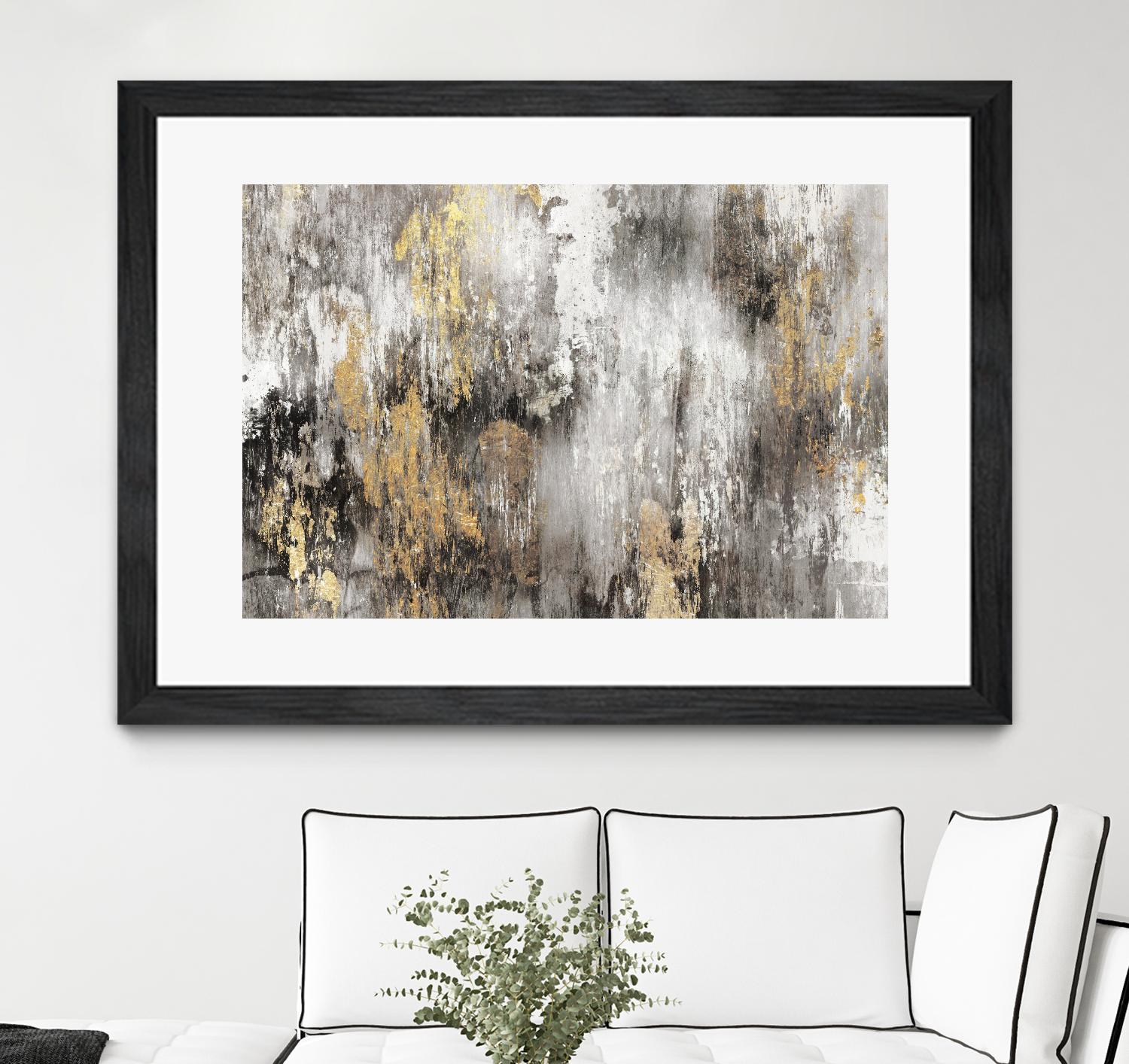 Gold Ikat by PI Studio on GIANT ART - gold abstract