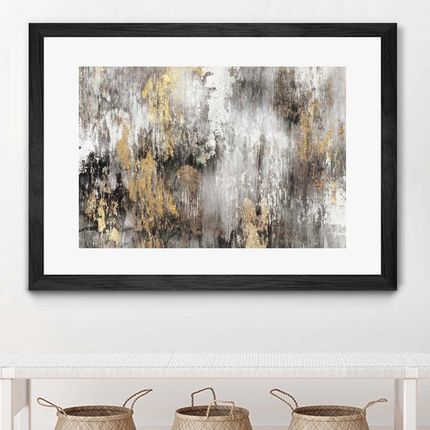 Gold Ikat by PI Studio on GIANT ART - gold abstract