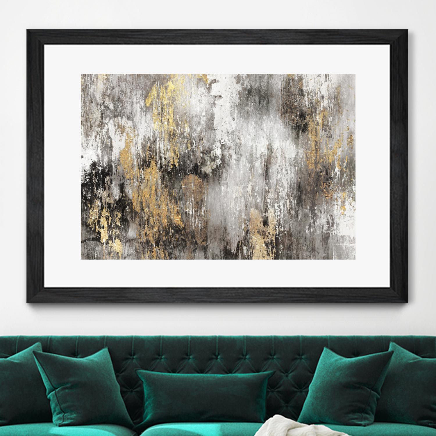 Gold Ikat by PI Studio on GIANT ART - gold abstract