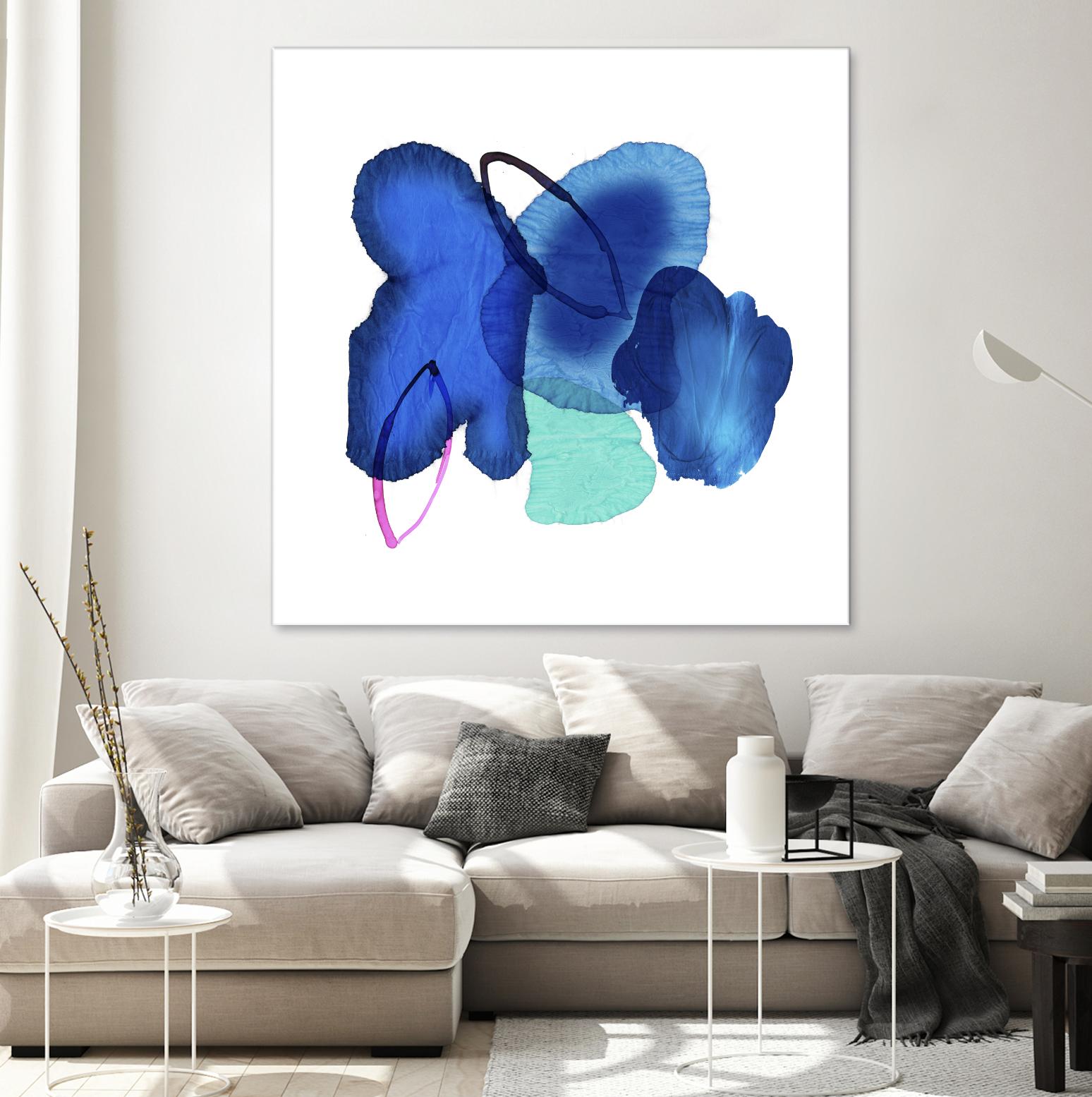 Inksplash by PI Studio on GIANT ART - blue abstract