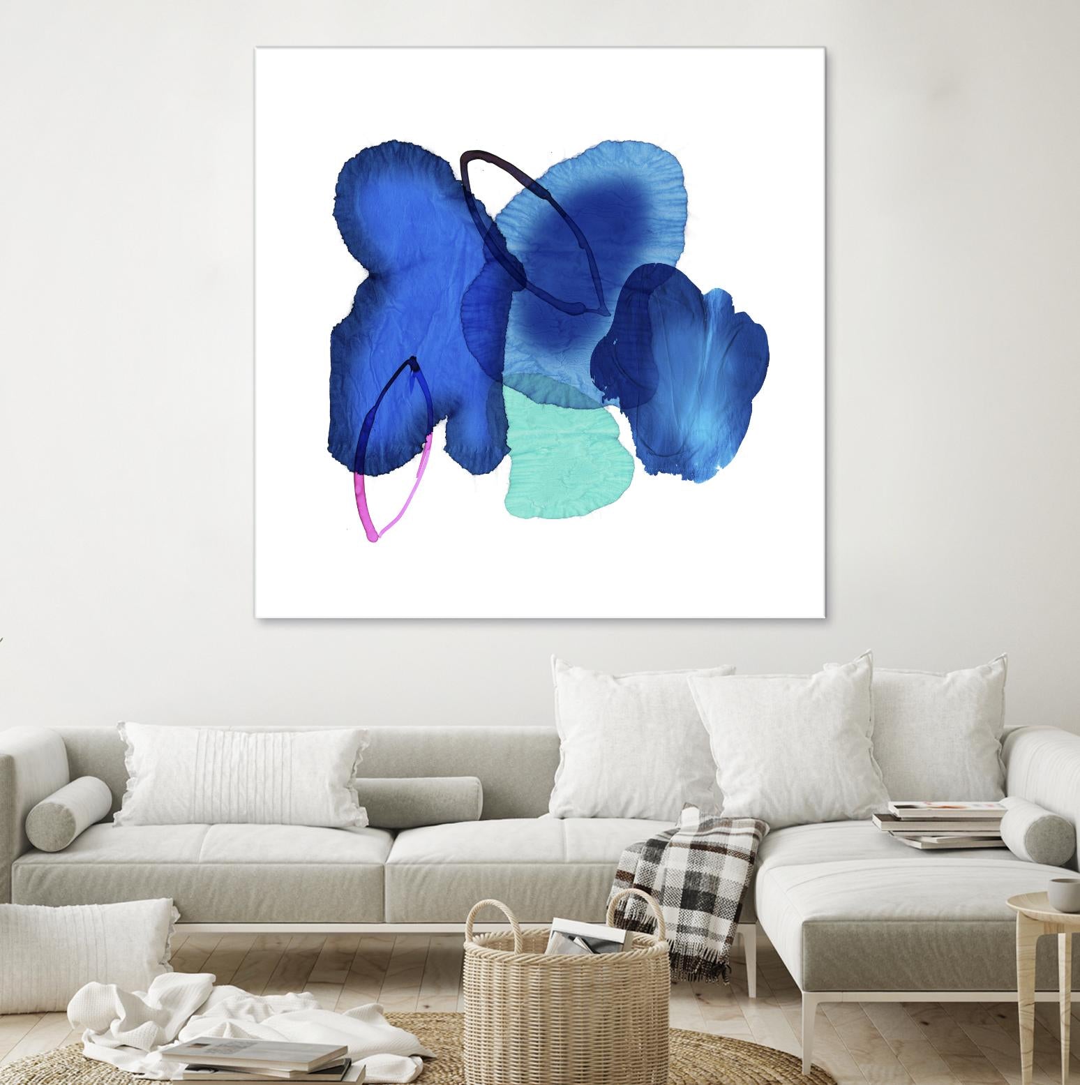 Inksplash by PI Studio on GIANT ART - blue abstract