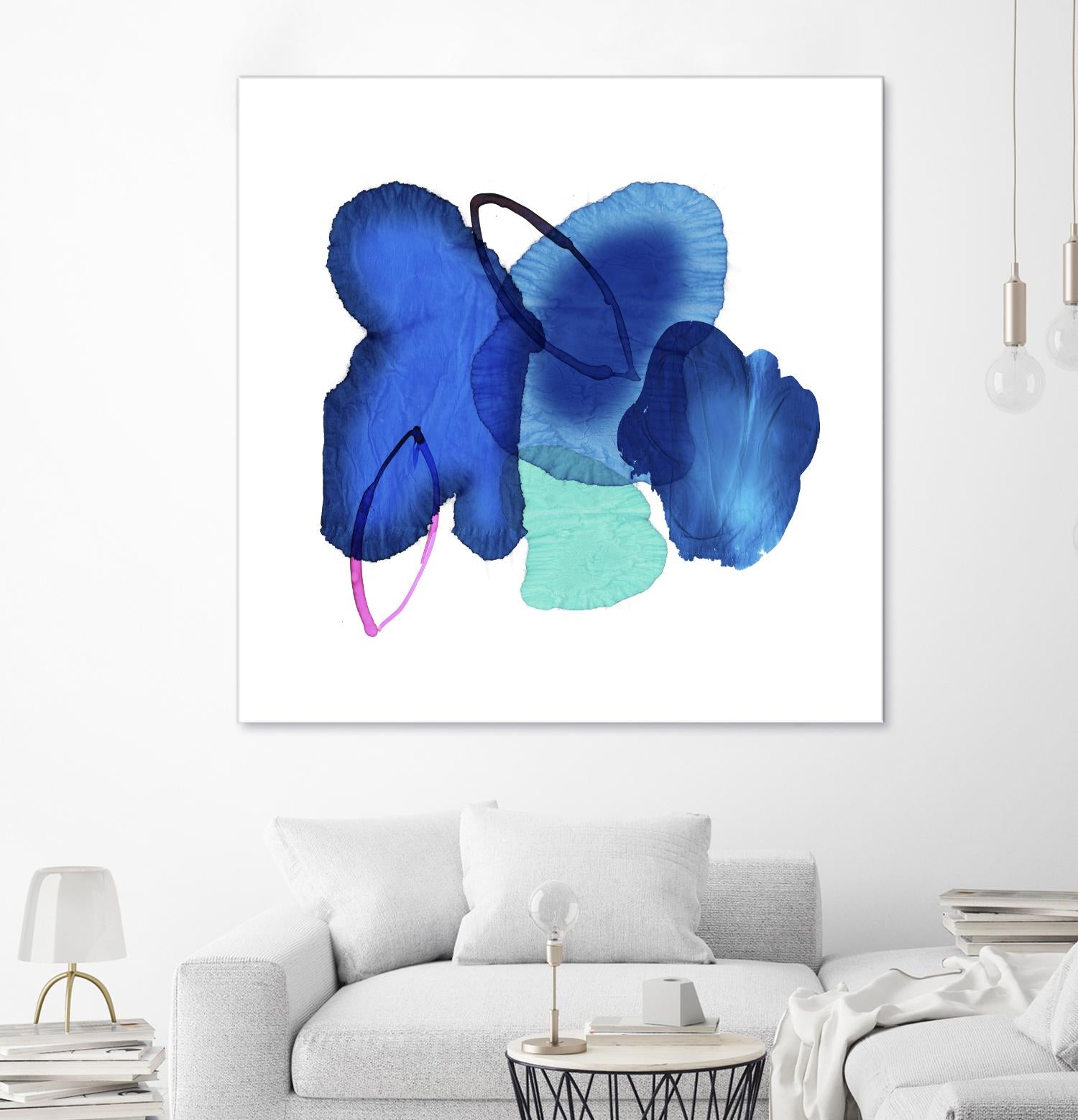 Inksplash by PI Studio on GIANT ART - blue abstract