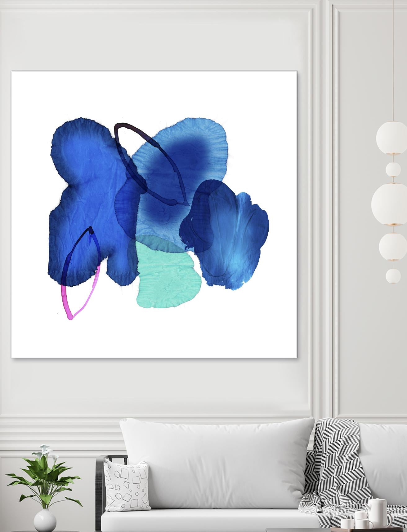 Inksplash by PI Studio on GIANT ART - blue abstract