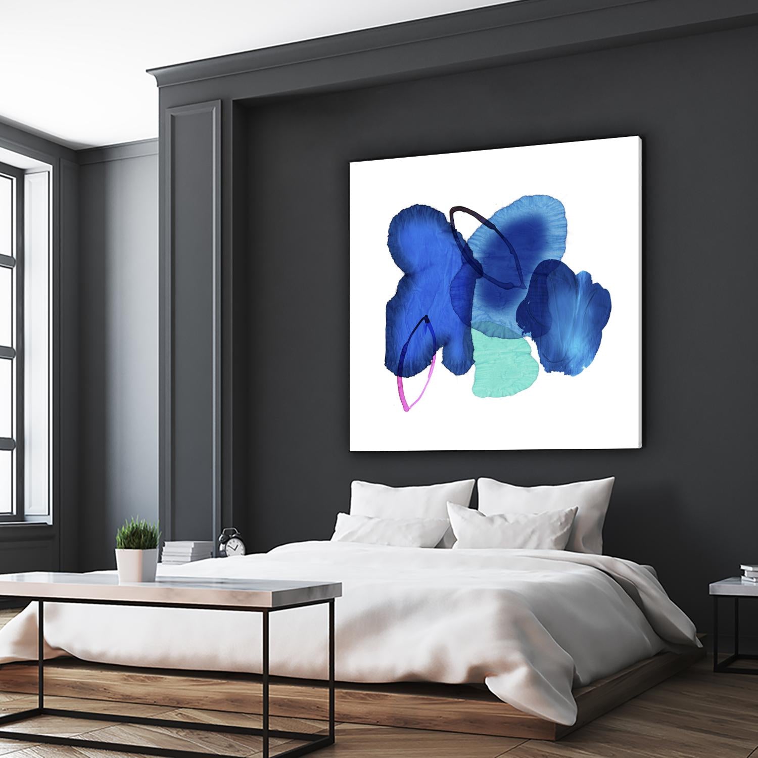 Inksplash by PI Studio on GIANT ART - blue abstract