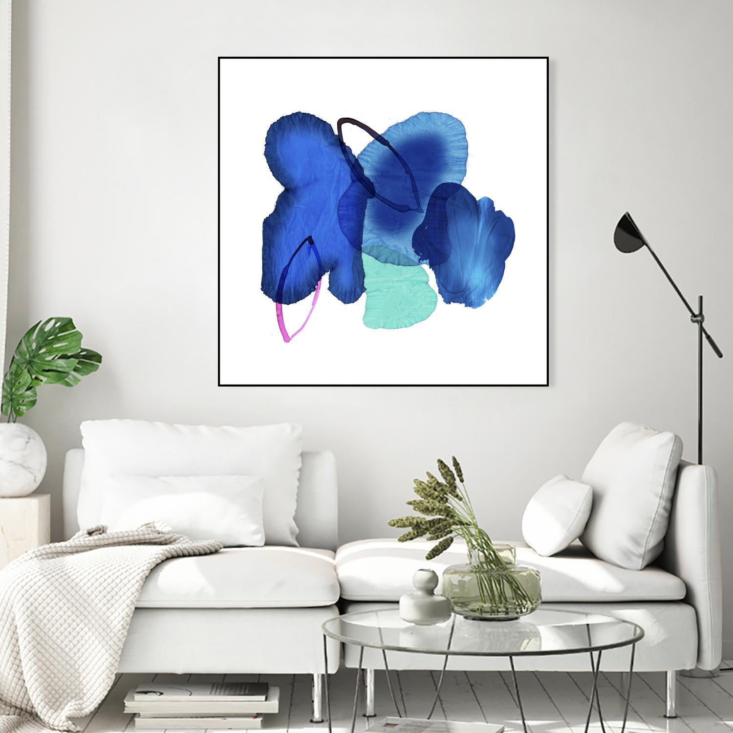 Inksplash by PI Studio on GIANT ART - blue abstract