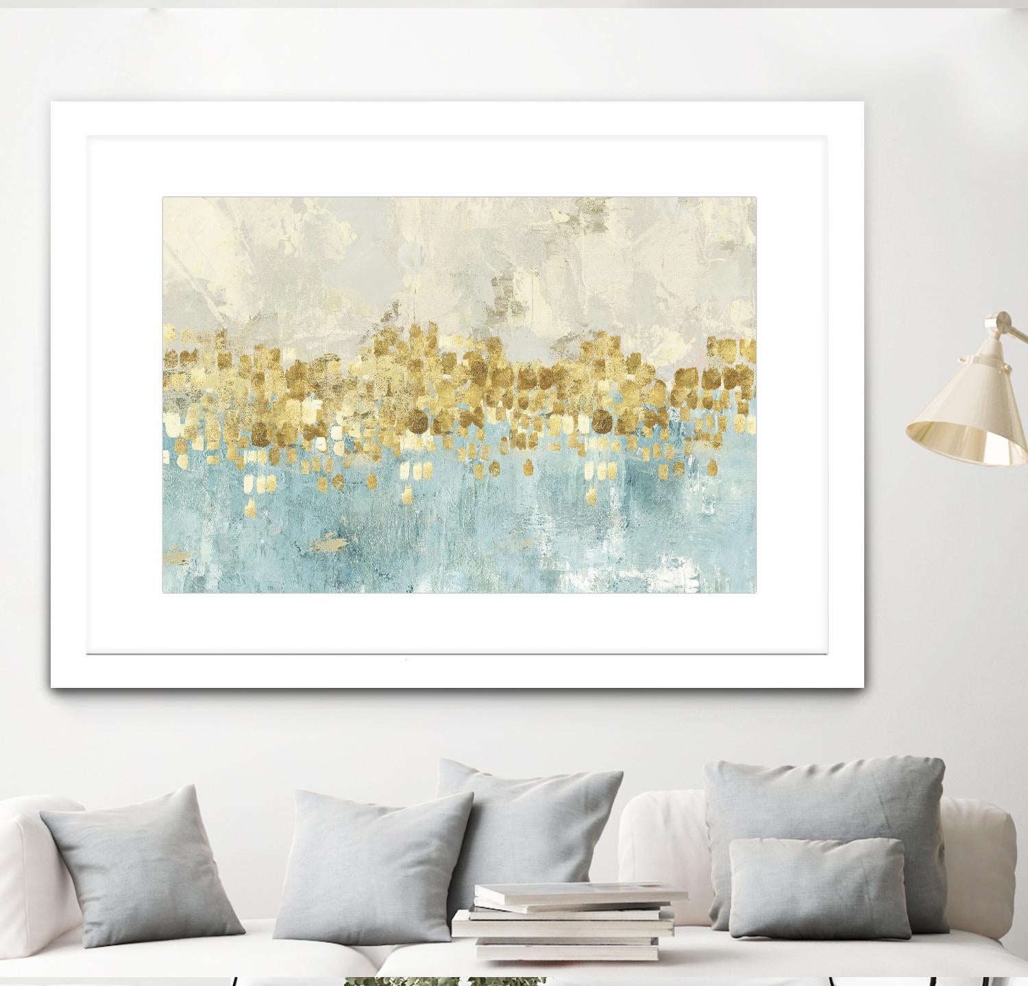 Dancing Stars by PI Studio on GIANT ART - white abstract
