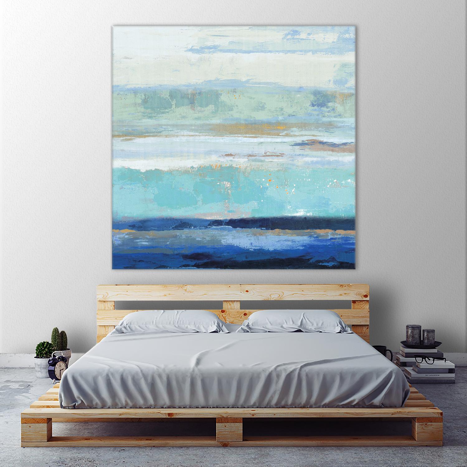 Sea Shore II by PI Studio on GIANT ART - turquoise abstract