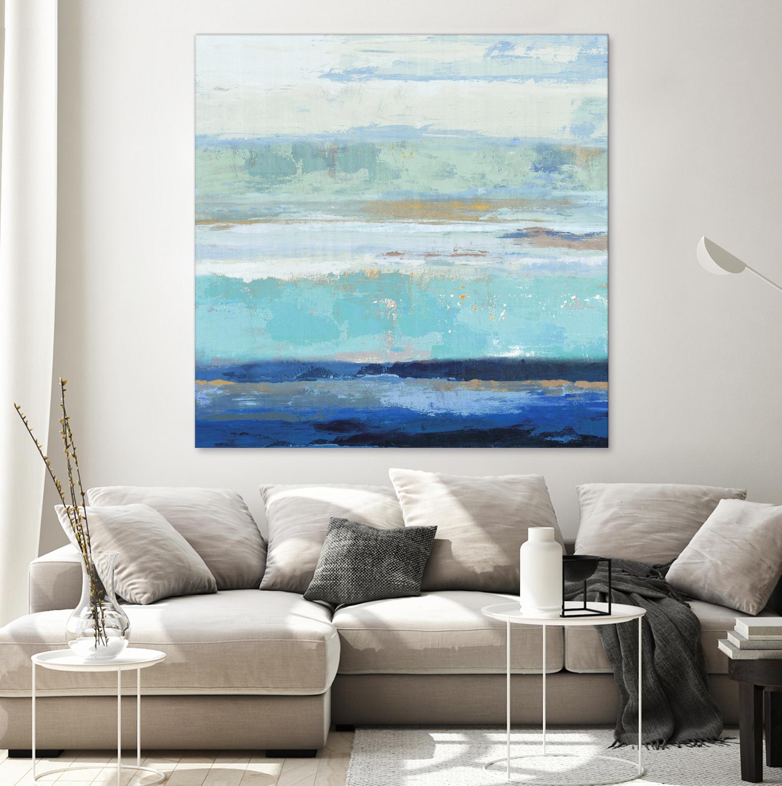 Sea Shore II by PI Studio on GIANT ART - turquoise abstract