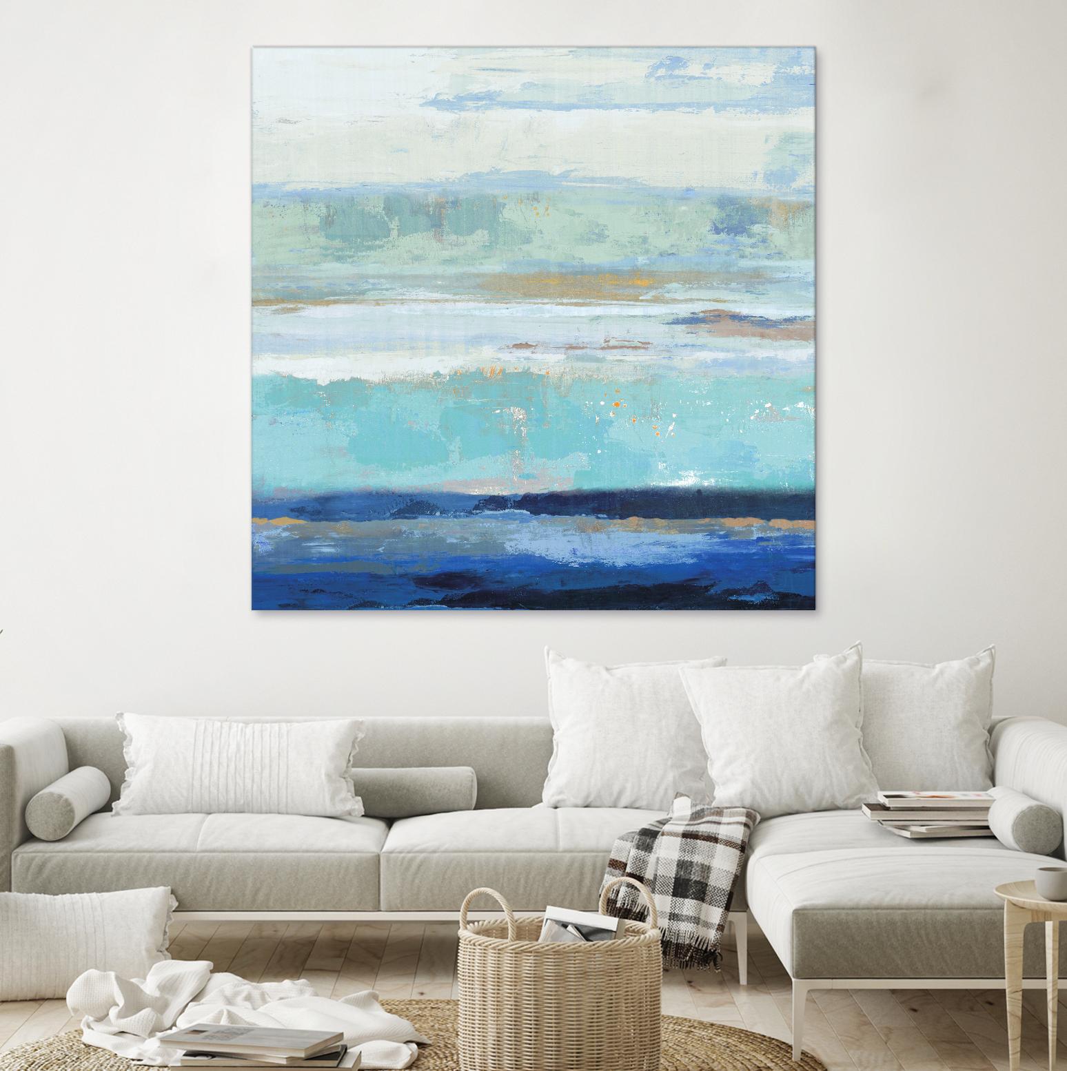Sea Shore II by PI Studio on GIANT ART - turquoise abstract