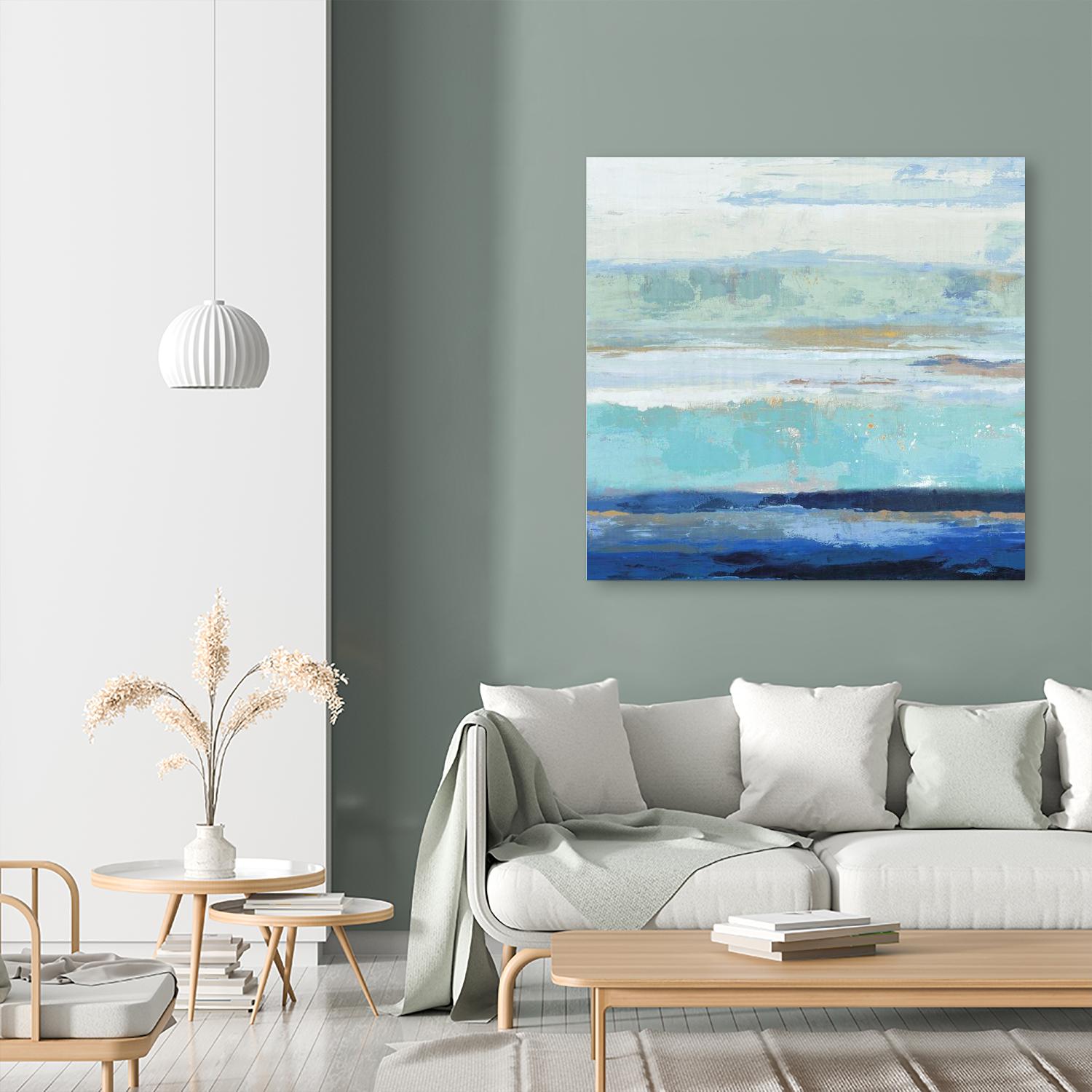 Sea Shore II by PI Studio on GIANT ART - turquoise abstract