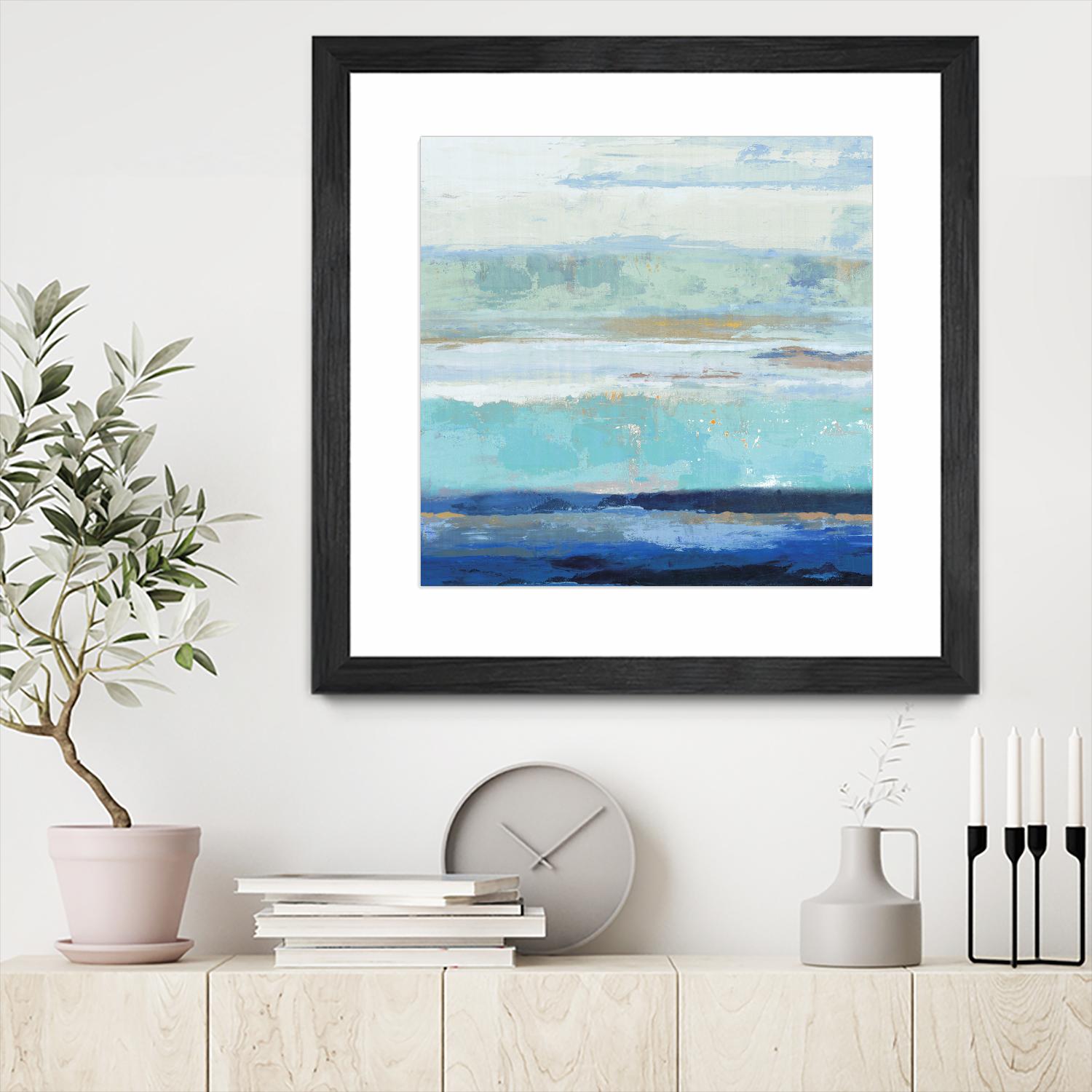 Sea Shore II by PI Studio on GIANT ART - turquoise abstract