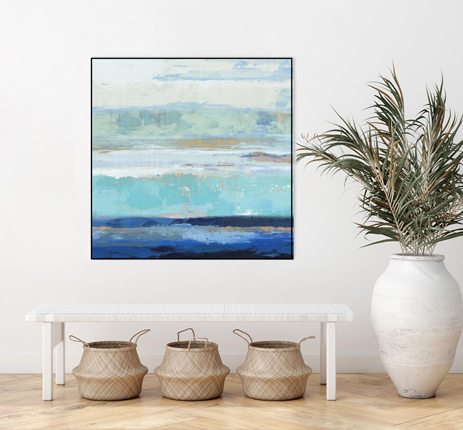 Sea Shore II by PI Studio on GIANT ART - turquoise abstract