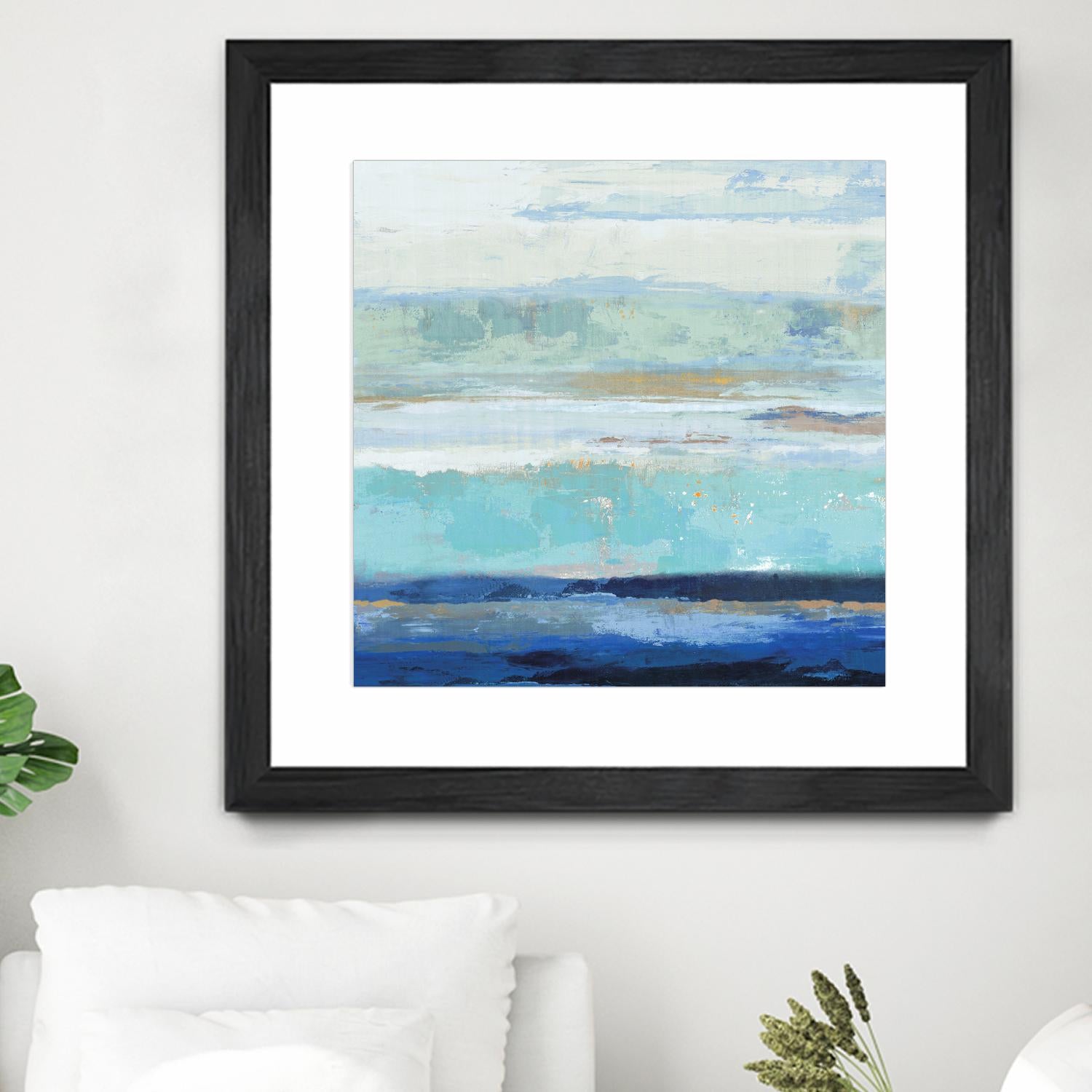 Sea Shore II by PI Studio on GIANT ART - turquoise abstract