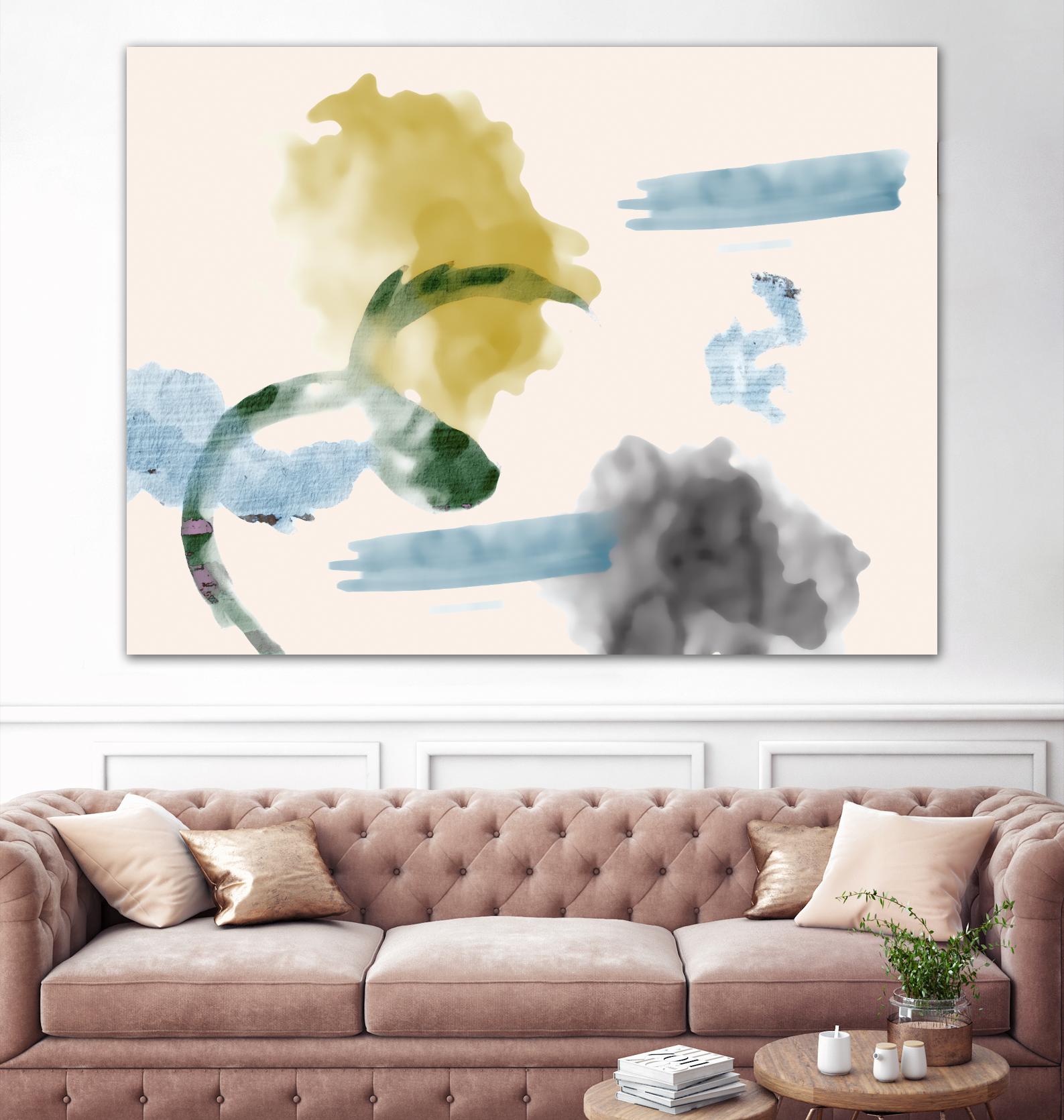 Your Smile I by PI Studio on GIANT ART - blue abstract