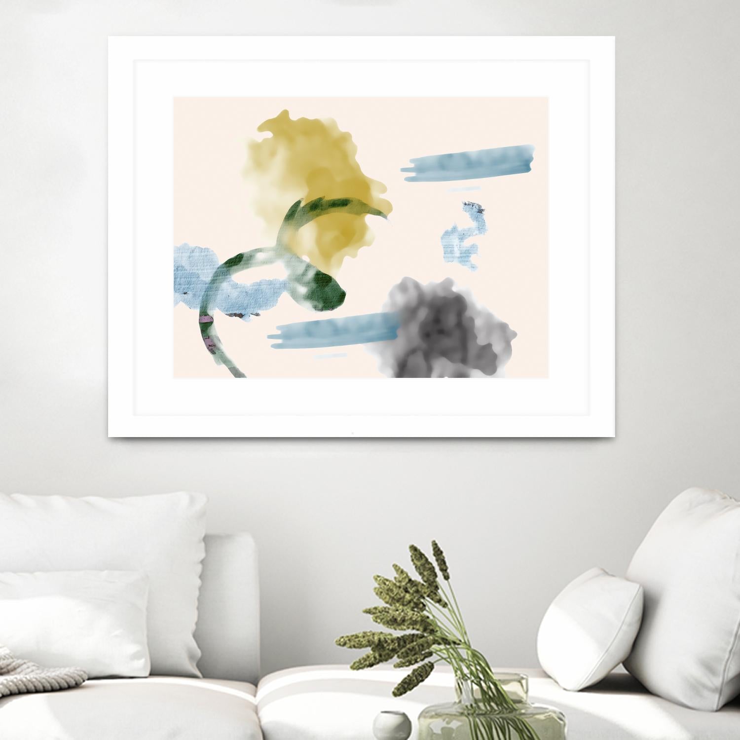 Your Smile I by PI Studio on GIANT ART - blue abstract