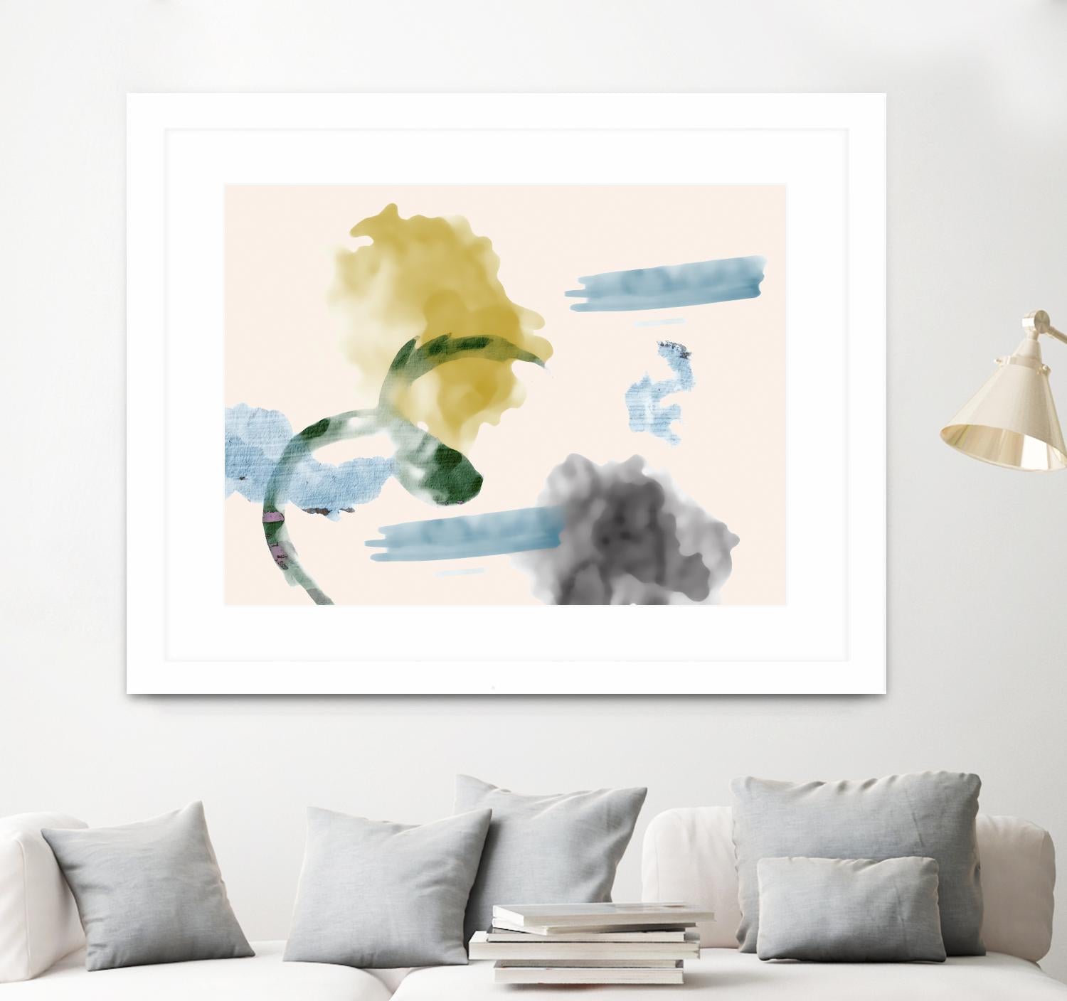 Your Smile I by PI Studio on GIANT ART - blue abstract