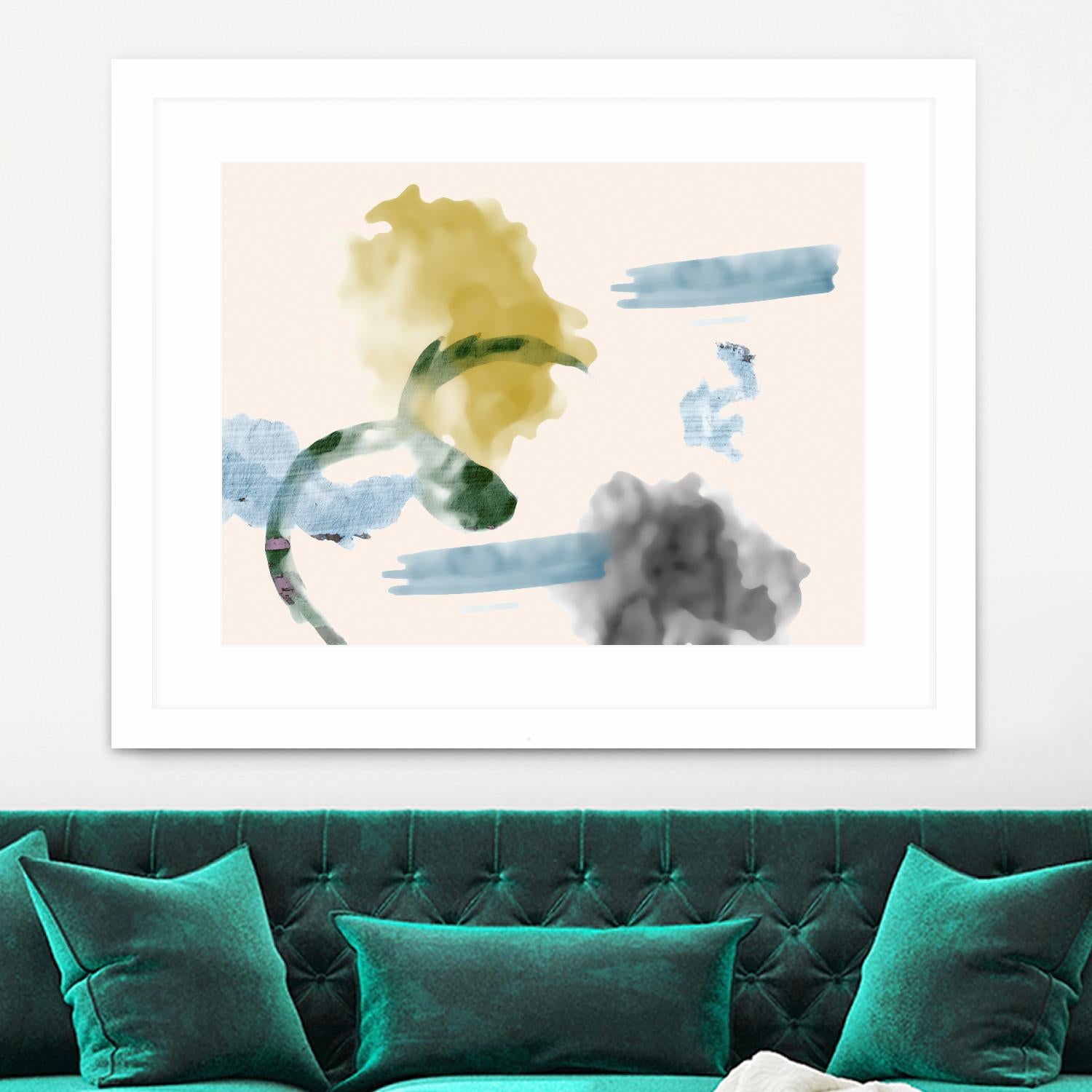 Your Smile I by PI Studio on GIANT ART - blue abstract