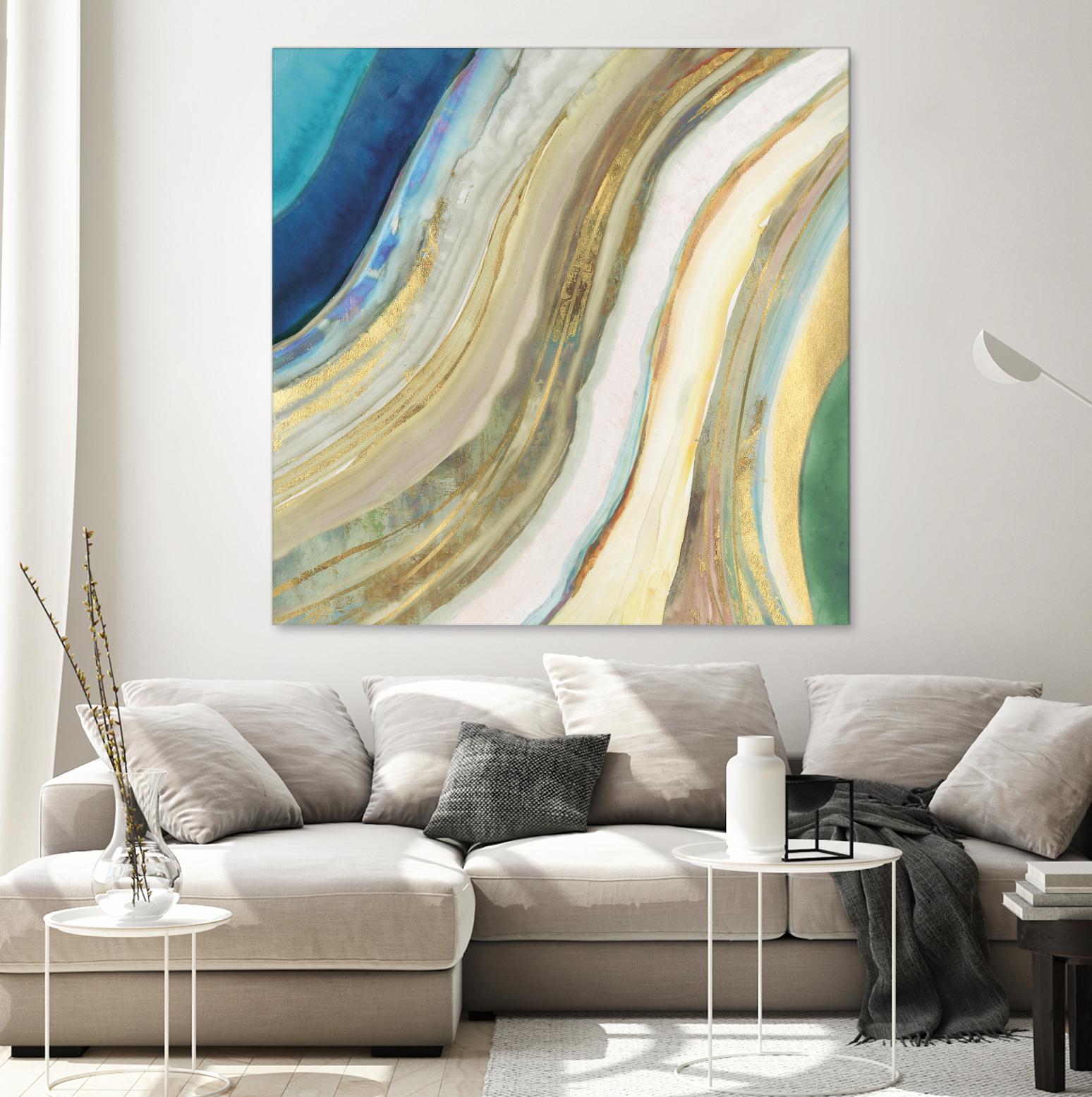 Agate I by PI Studio on GIANT ART - blue abstract