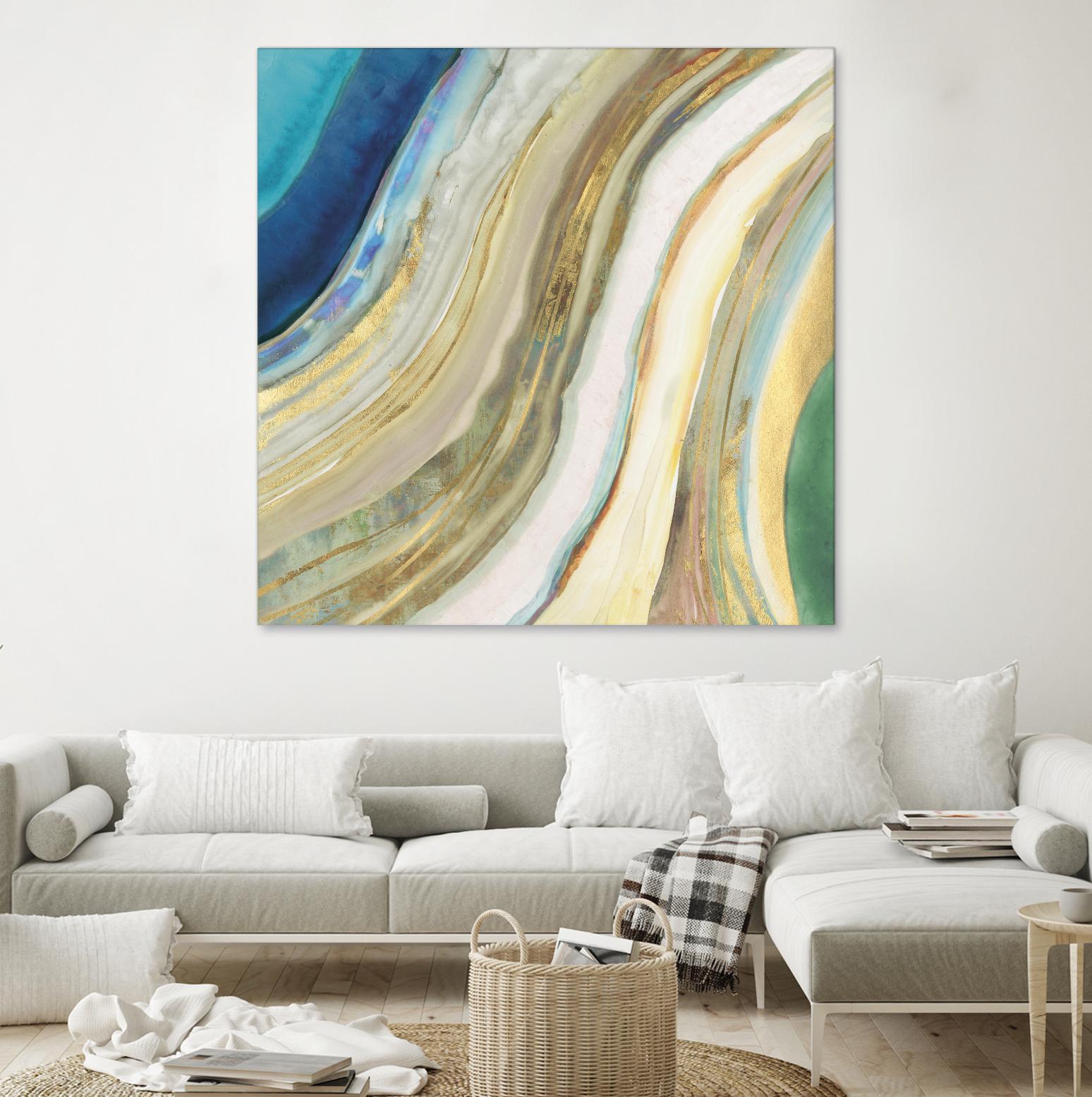 Agate I by PI Studio on GIANT ART - blue abstract