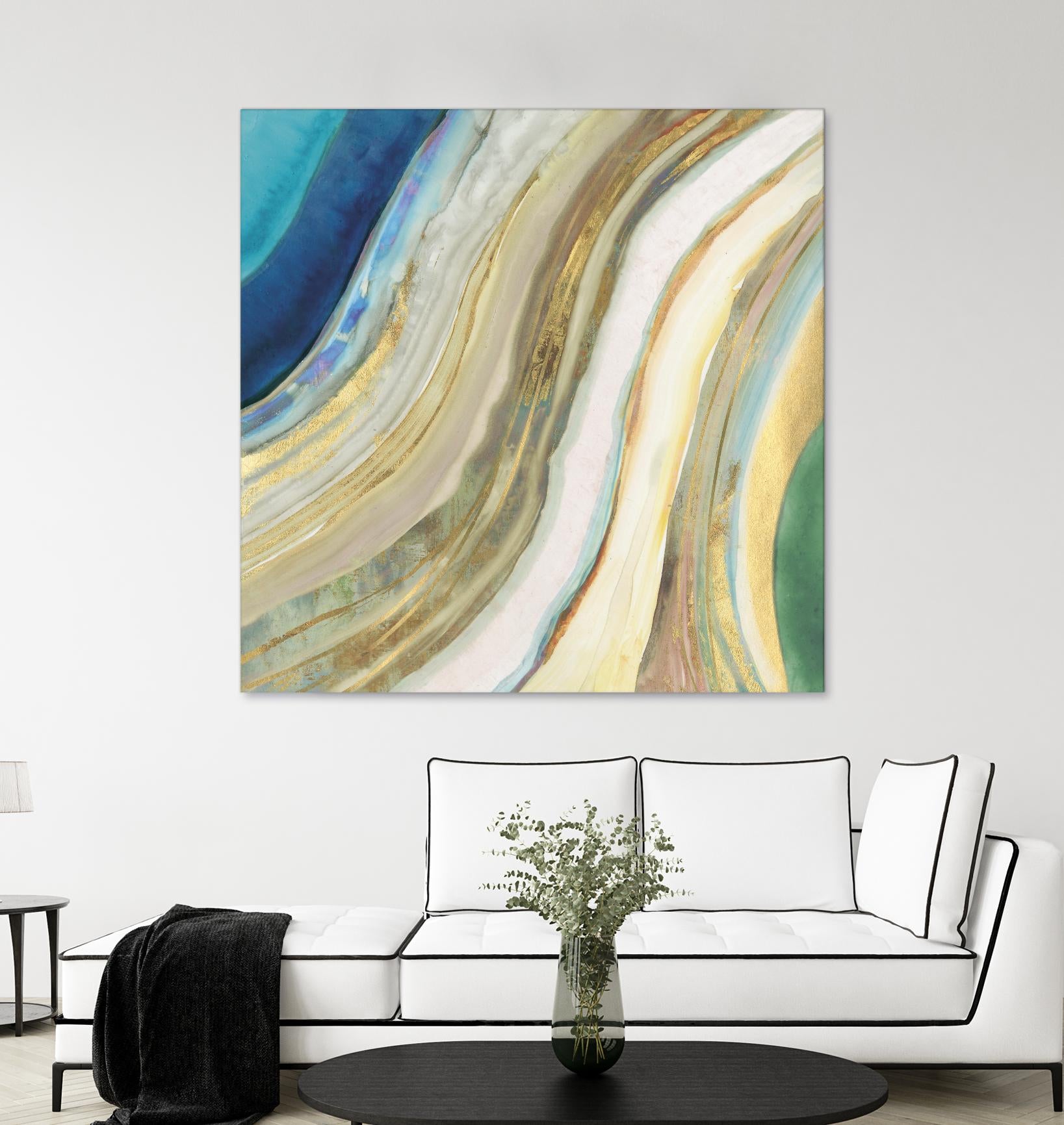 Agate I by PI Studio on GIANT ART - blue abstract