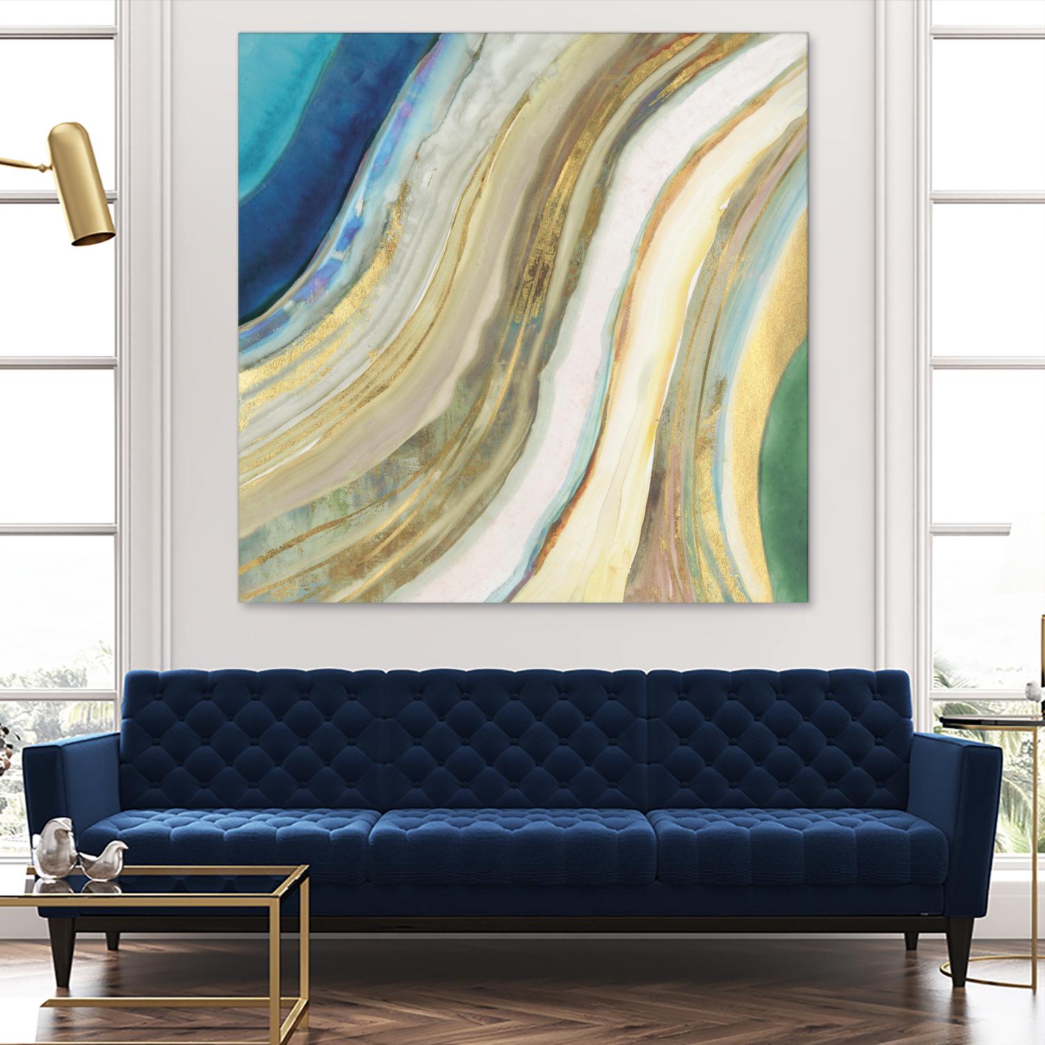 Agate I by PI Studio on GIANT ART - blue abstract