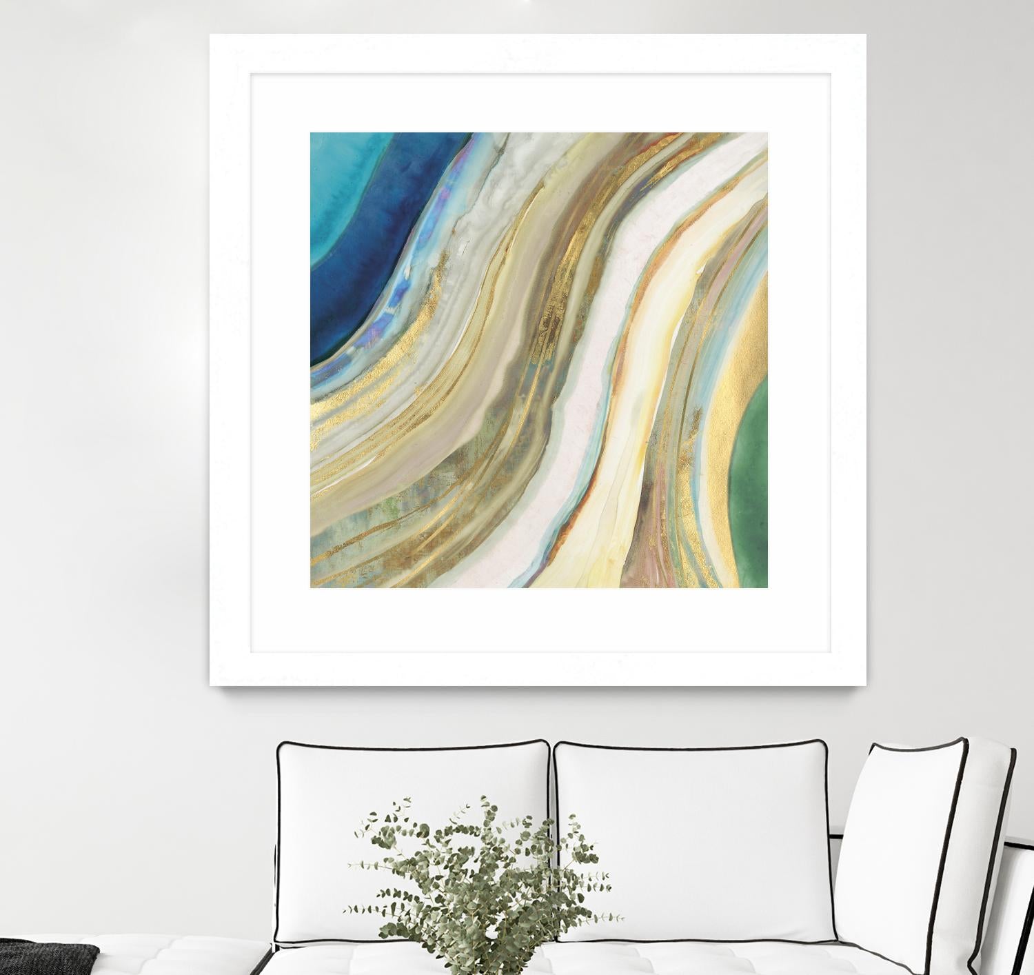 Agate I by PI Studio on GIANT ART - blue abstract