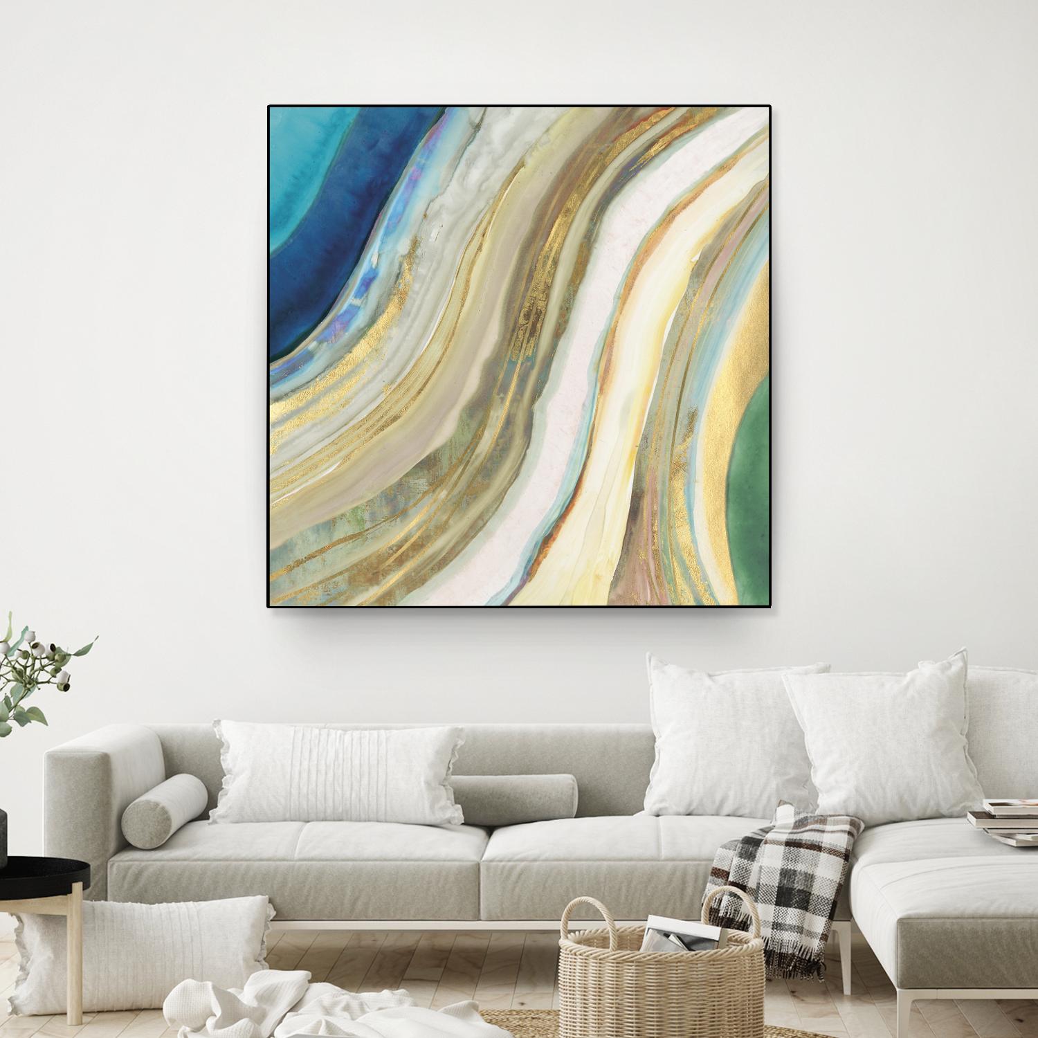 Agate I by PI Studio on GIANT ART - blue abstract