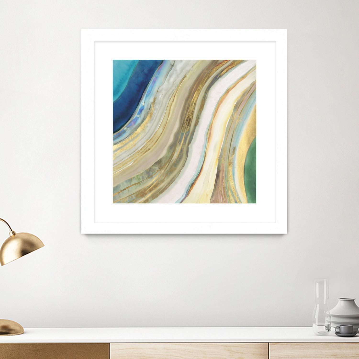Agate I by PI Studio on GIANT ART - blue abstract